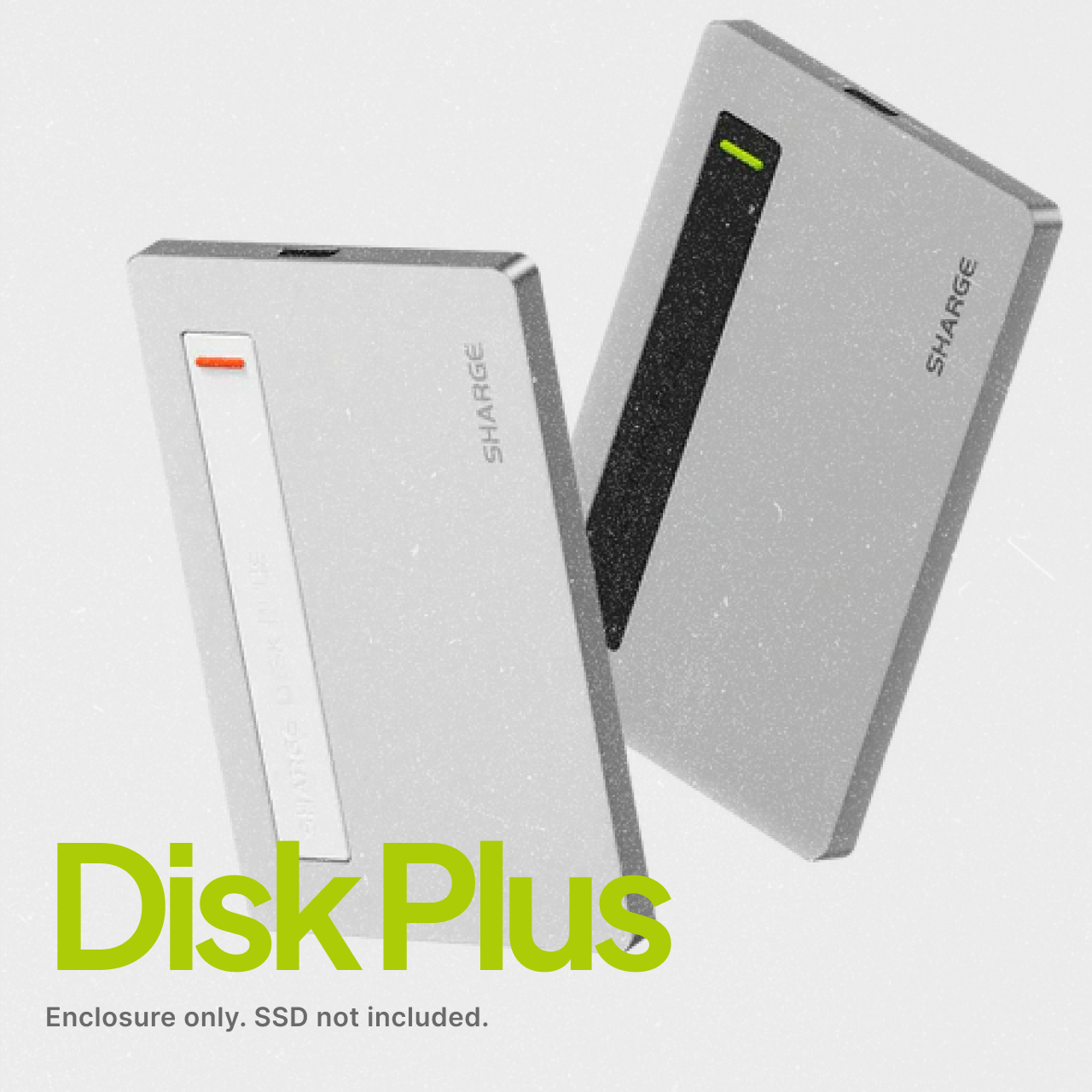 Sharge Disk Enclosure Magnetic Built In Cable USB C 100W PD Disk Plus - Gray YPH-SG-SPplus-HUI