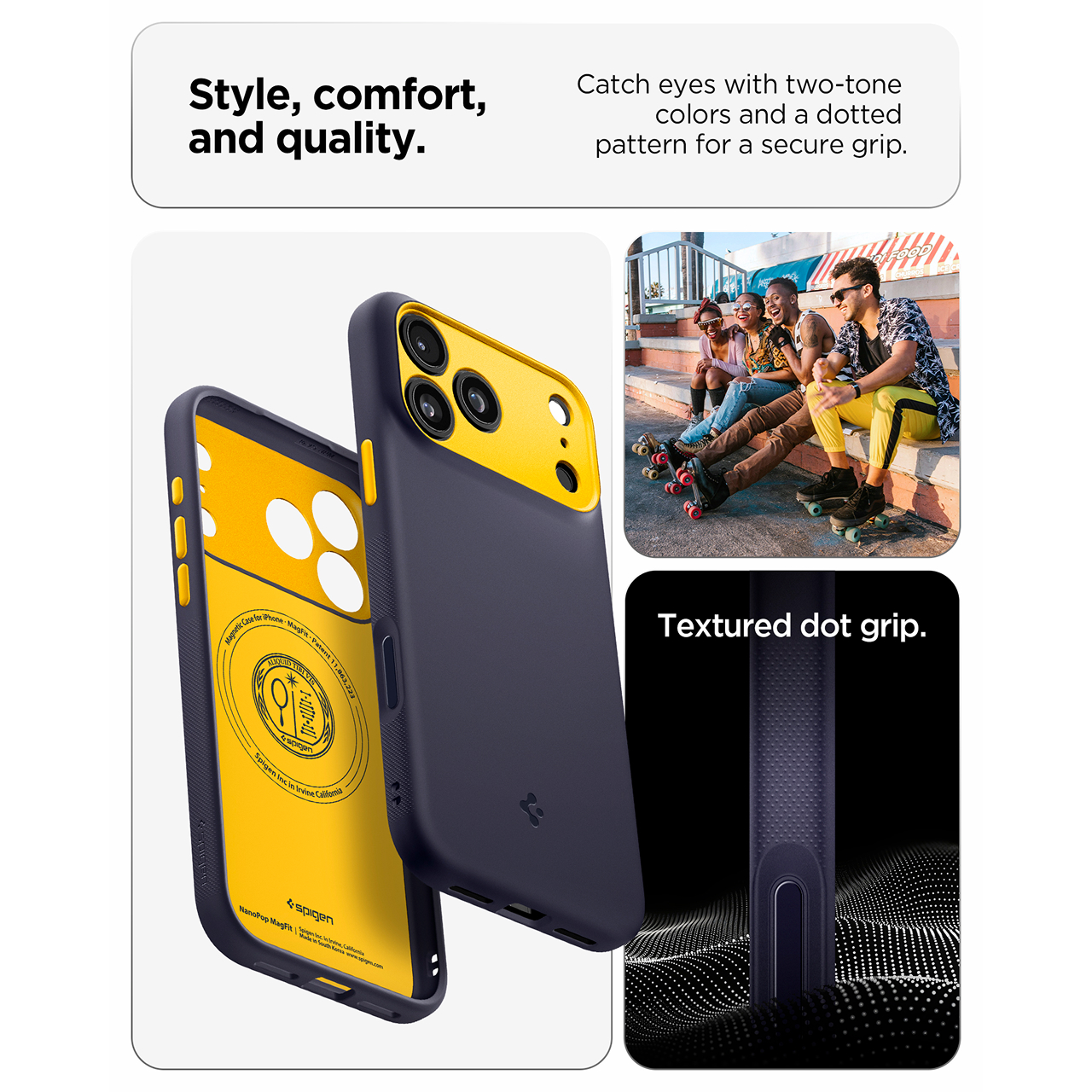 Spigen iPhone 17 Pro Case Nano Pop MagFit - Black Sesame ACS10328 (Offline SKU)