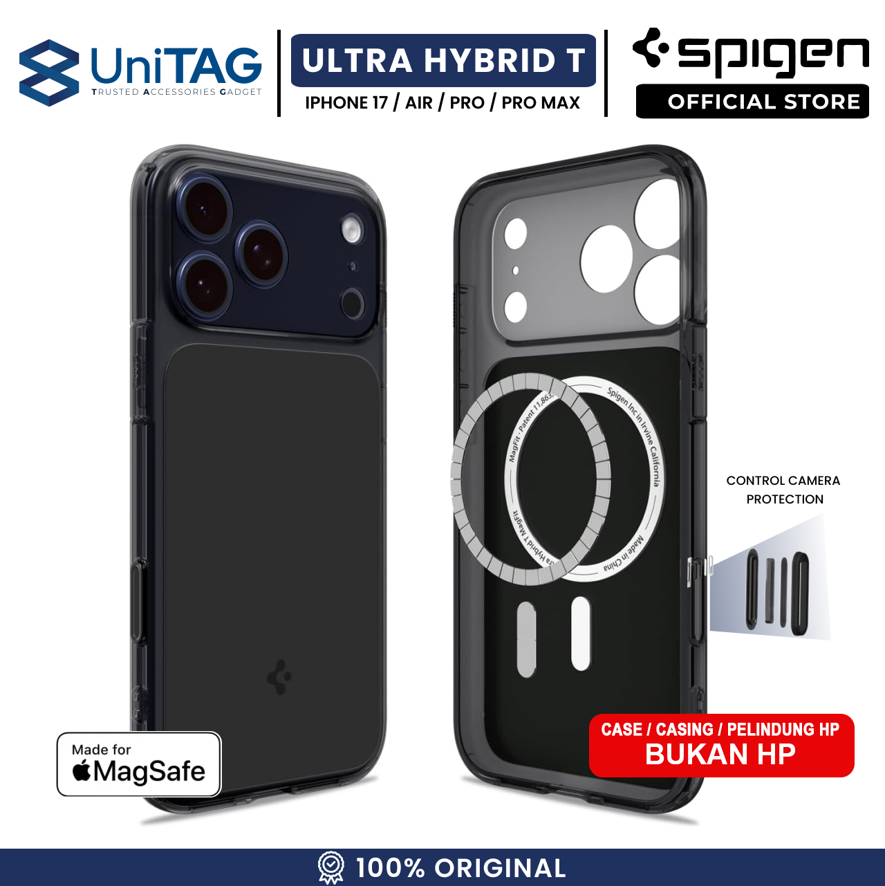 Spigen iPhone 17 Case Ultra Hybrid T MagFit - Matte Black ACS10379 (Offline SKU)