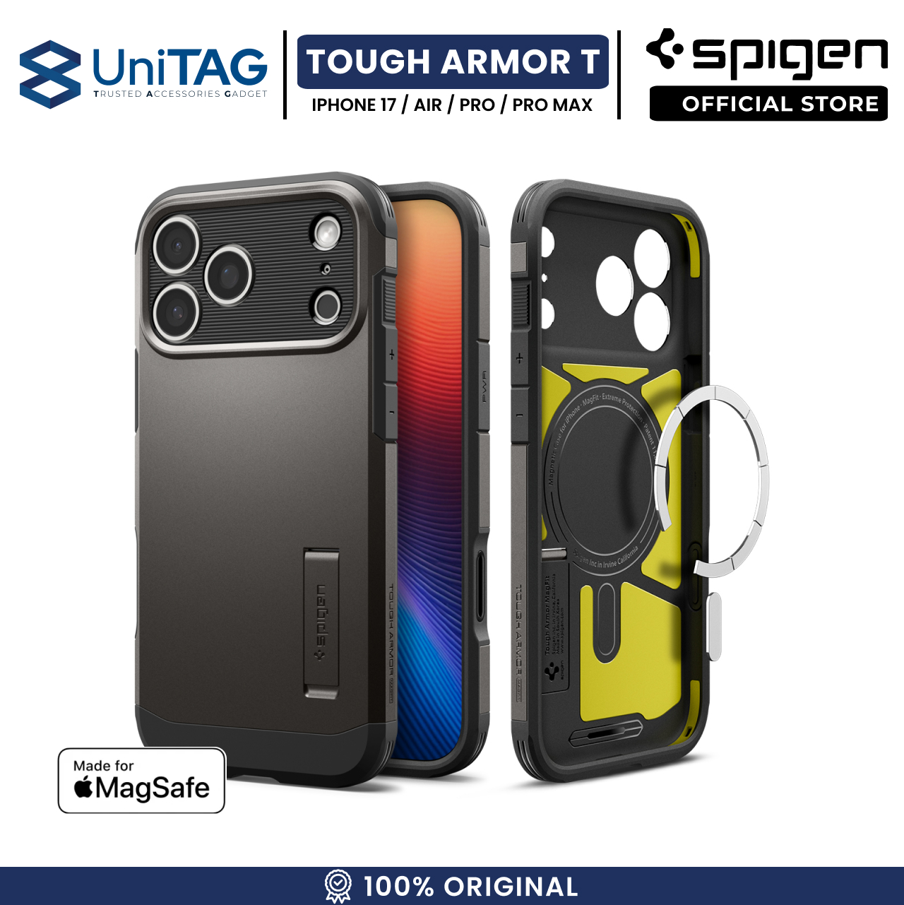 Spigen iPhone 17 Case Tough Armor T MagFit - Black ACS10391 (Offline SKU)