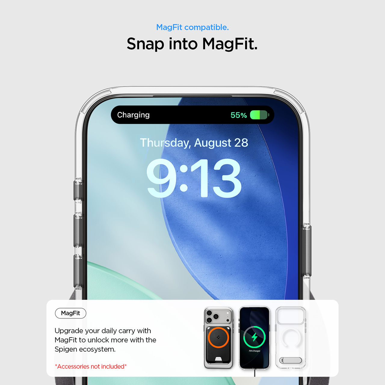 Spigen iPhone 17 Pro Case Ultra Hybrid S MagFit - Clear White ACS09946
