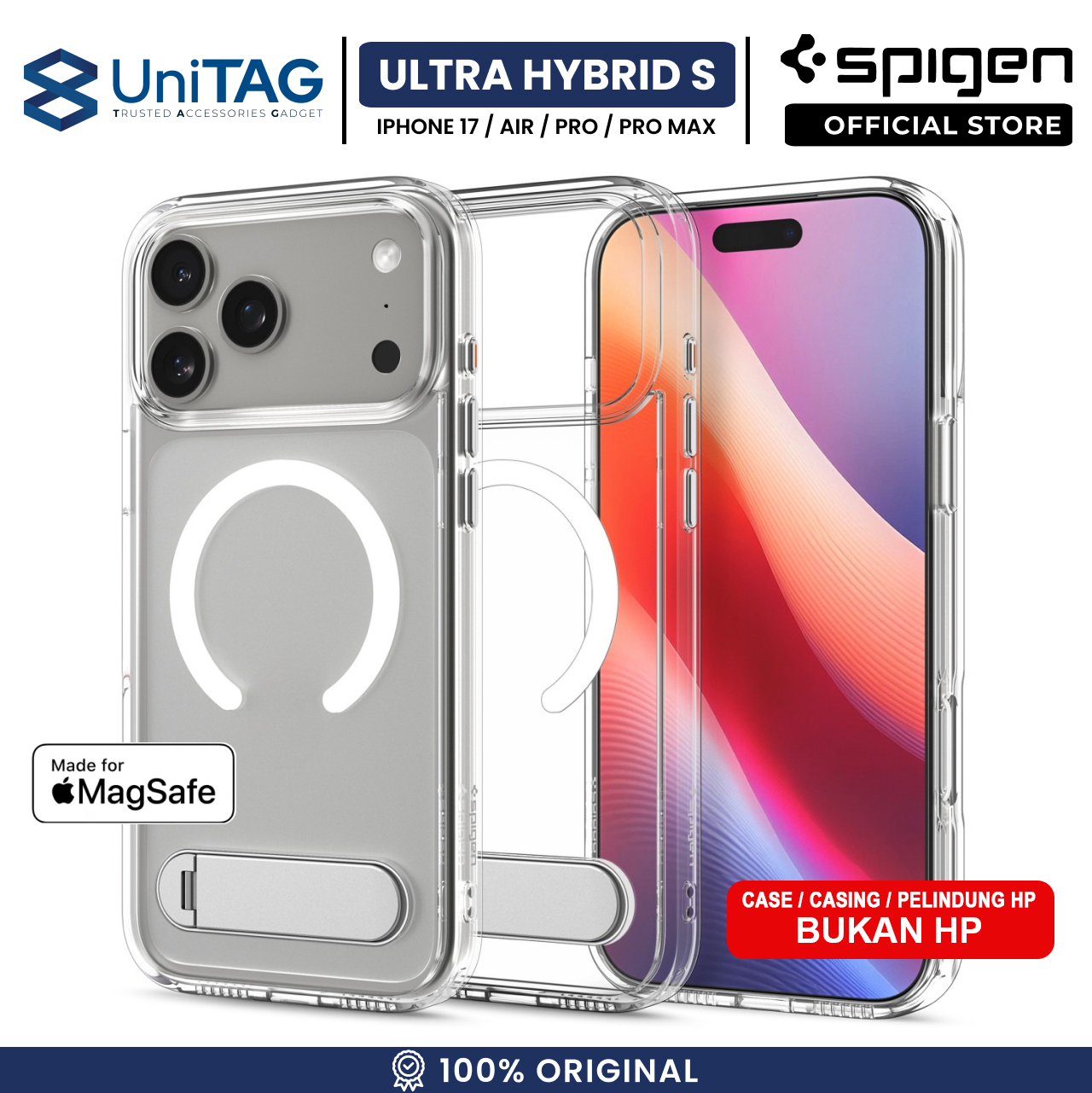 Spigen iPhone 17 Pro Max Case Ultra Hybrid S MagFit - Clear White ACS09893