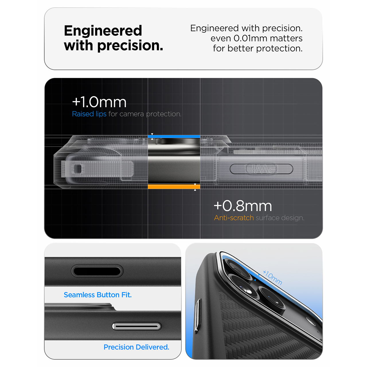 Spigen iPhone 17 Pro Case Enzo Aramid T - Black Black ACS09959