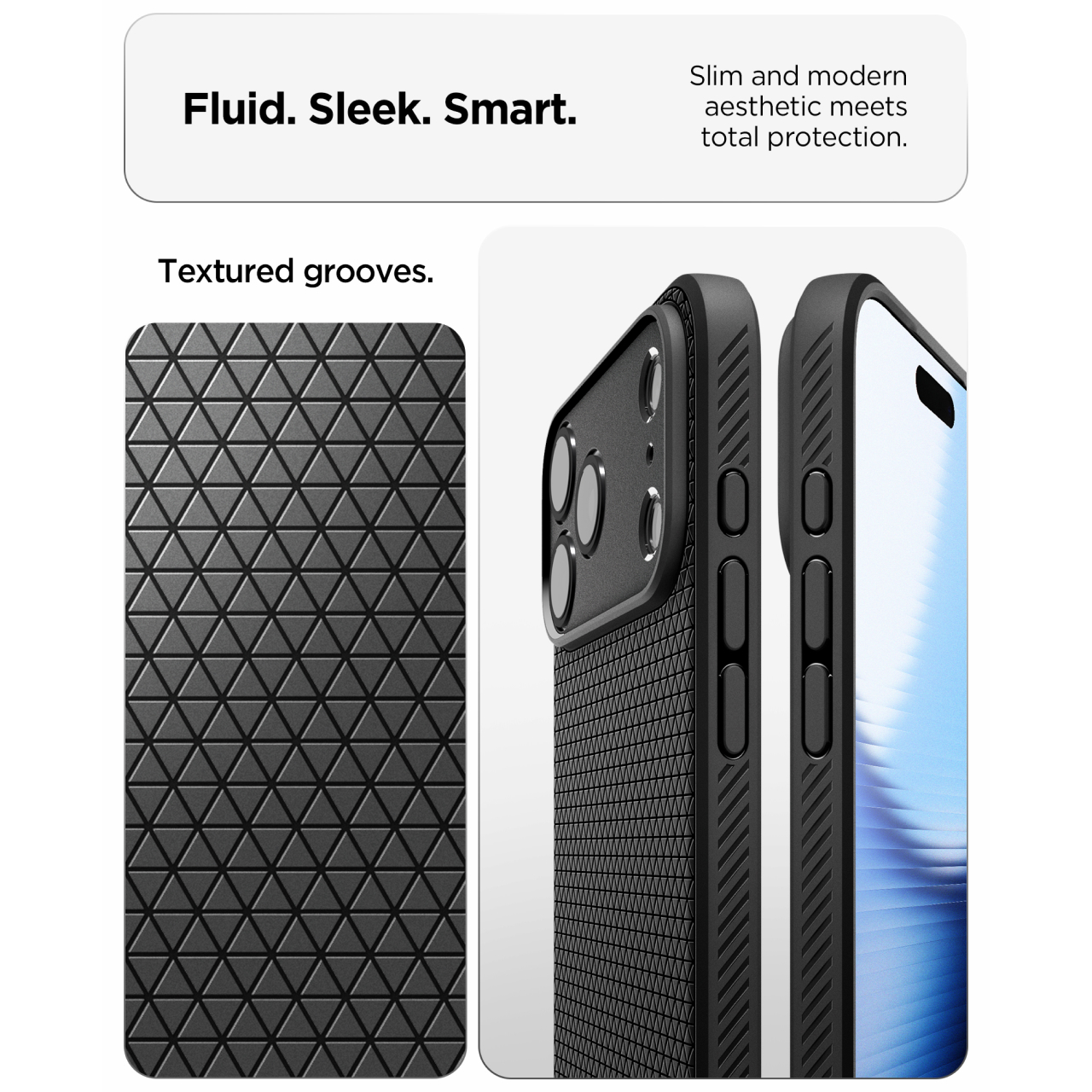 Spigen iPhone 17 Case Liquid Air - Matte Black ACS09977