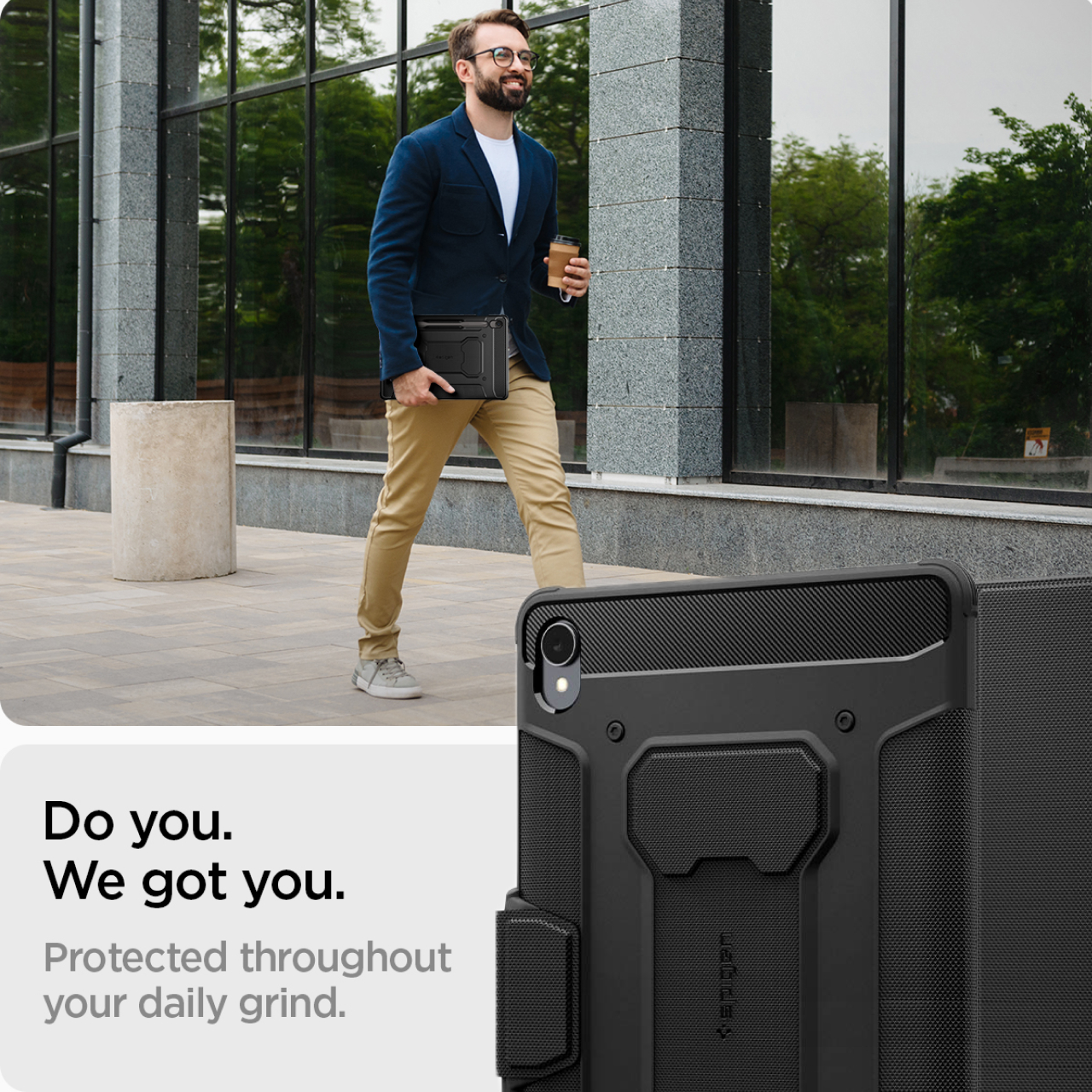 Spigen Galaxy Tab S11 Case Rugged Armor Pro - Black ACS10149-1