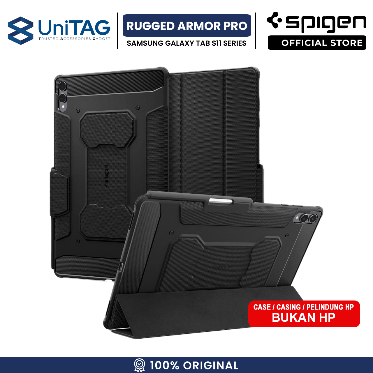 Spigen Galaxy Tab S11 Case Rugged Armor Pro - Black ACS10149-1