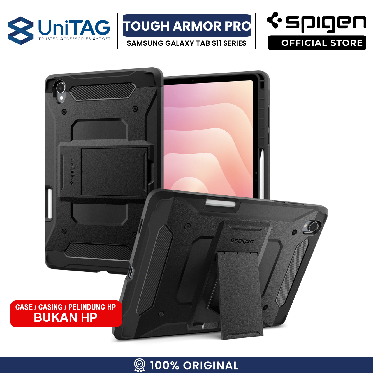 Spigen Galaxy Tab S11 Case Tough Armor Pro - Black ACS10211