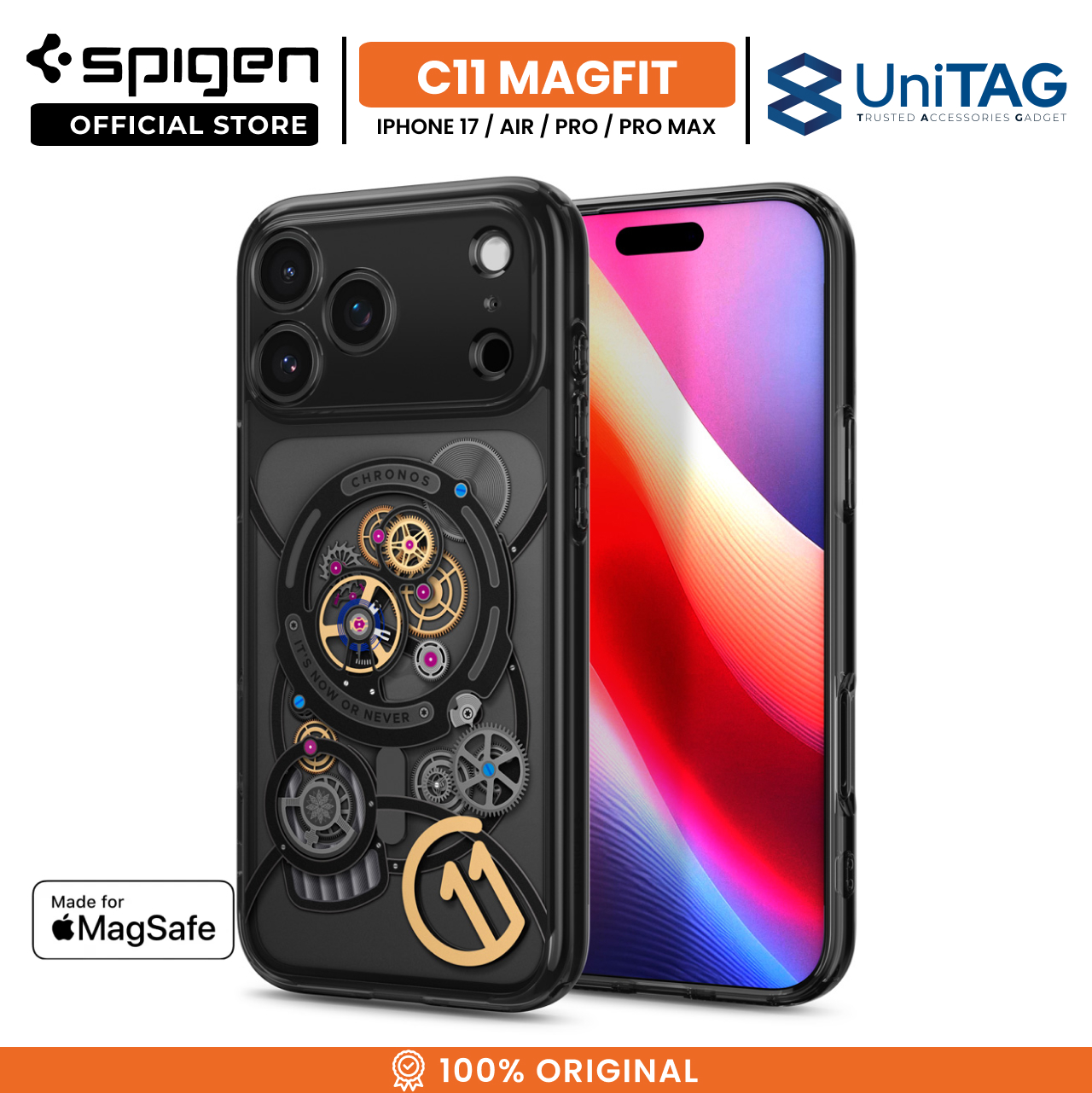 Spigen iPhone 17 Pro Case Magsafe c11 Series MagFit - Chronos ACS10408