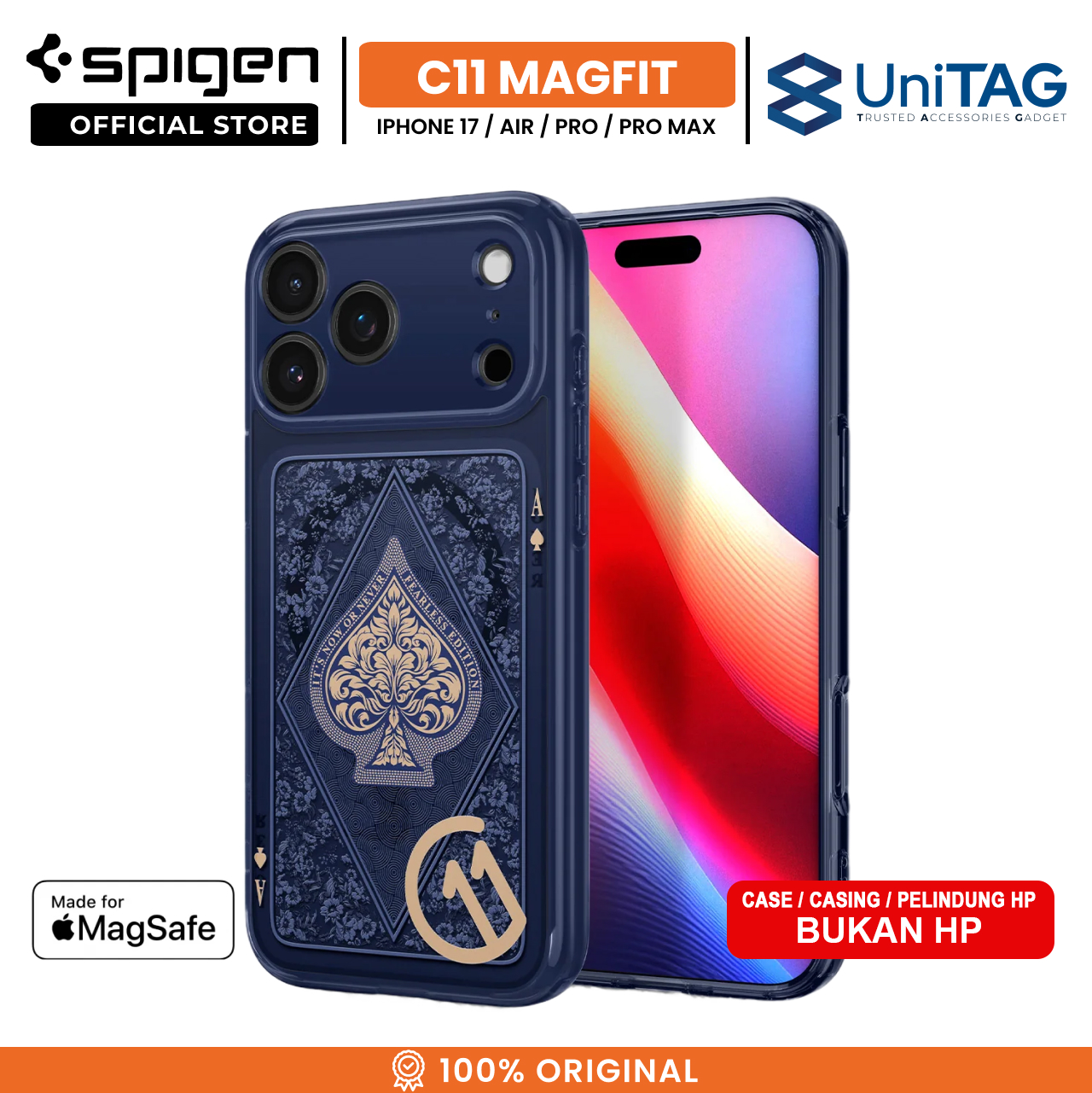 Spigen iPhone 17 Pro Case Magsafe c11 Ultra Hybrid MagFit - Fearless ACS10410