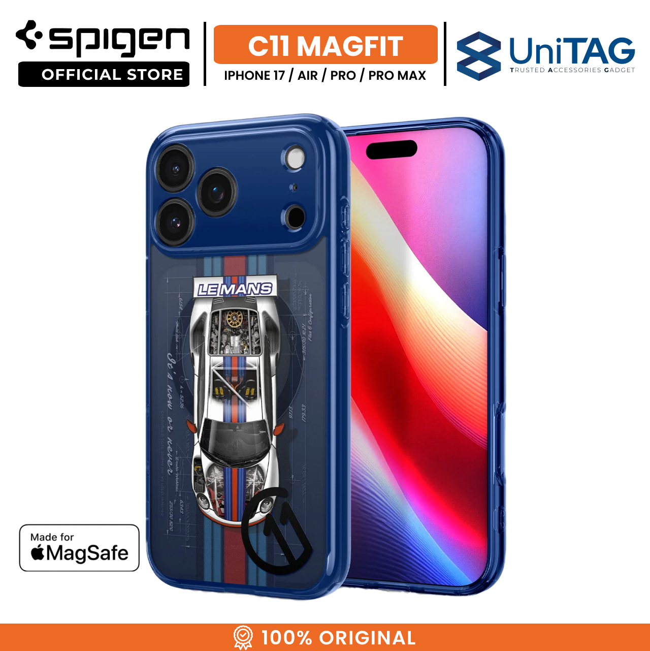 Spigen iPhone 17 Pro Case Magsafe c11 Series MagFit - Le Mans ACS10412