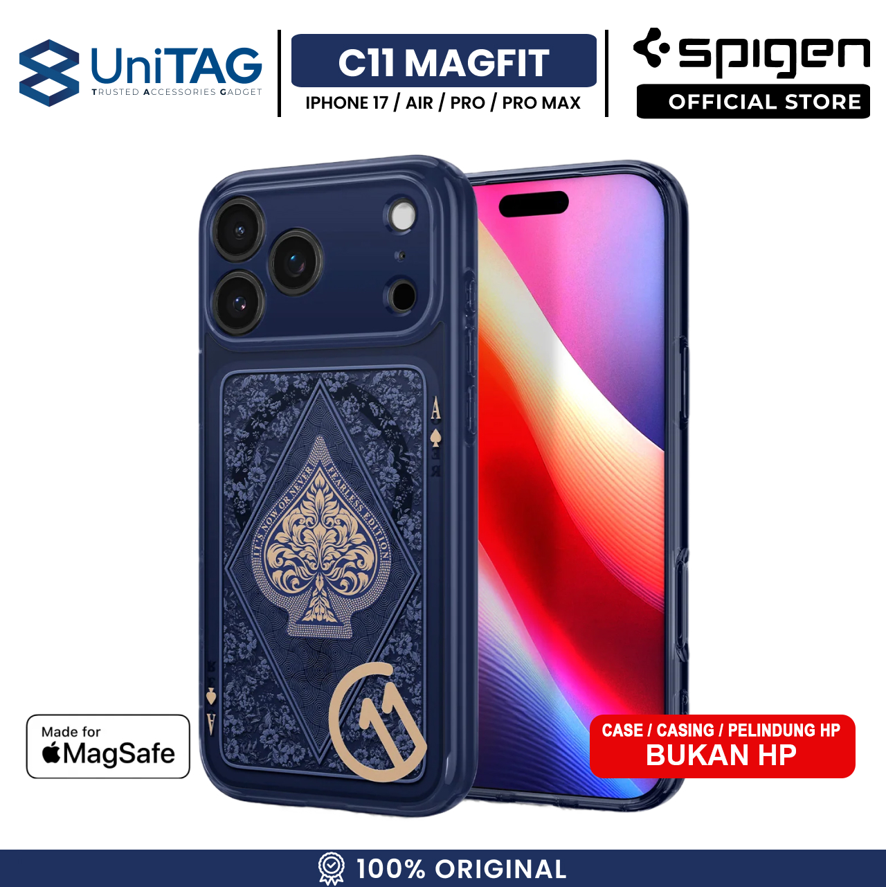 Spigen iPhone 17 Pro Case Magsafe c11 Ultra Hybrid MagFit - Fearless ACS10410