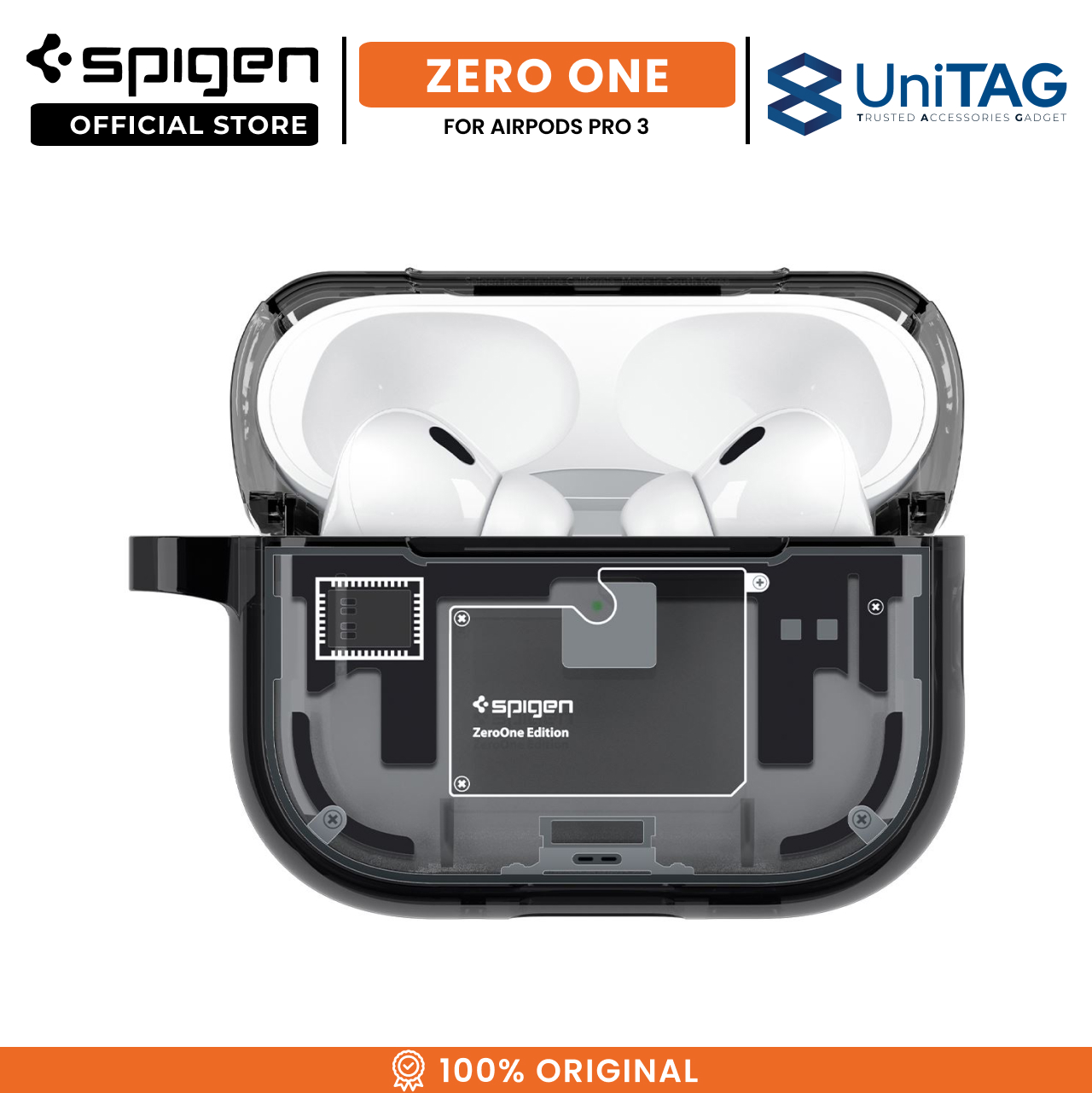 Spigen AirPods Pro 3 Case Ultra Hybrid Magfit Zero One - Black ACS09823