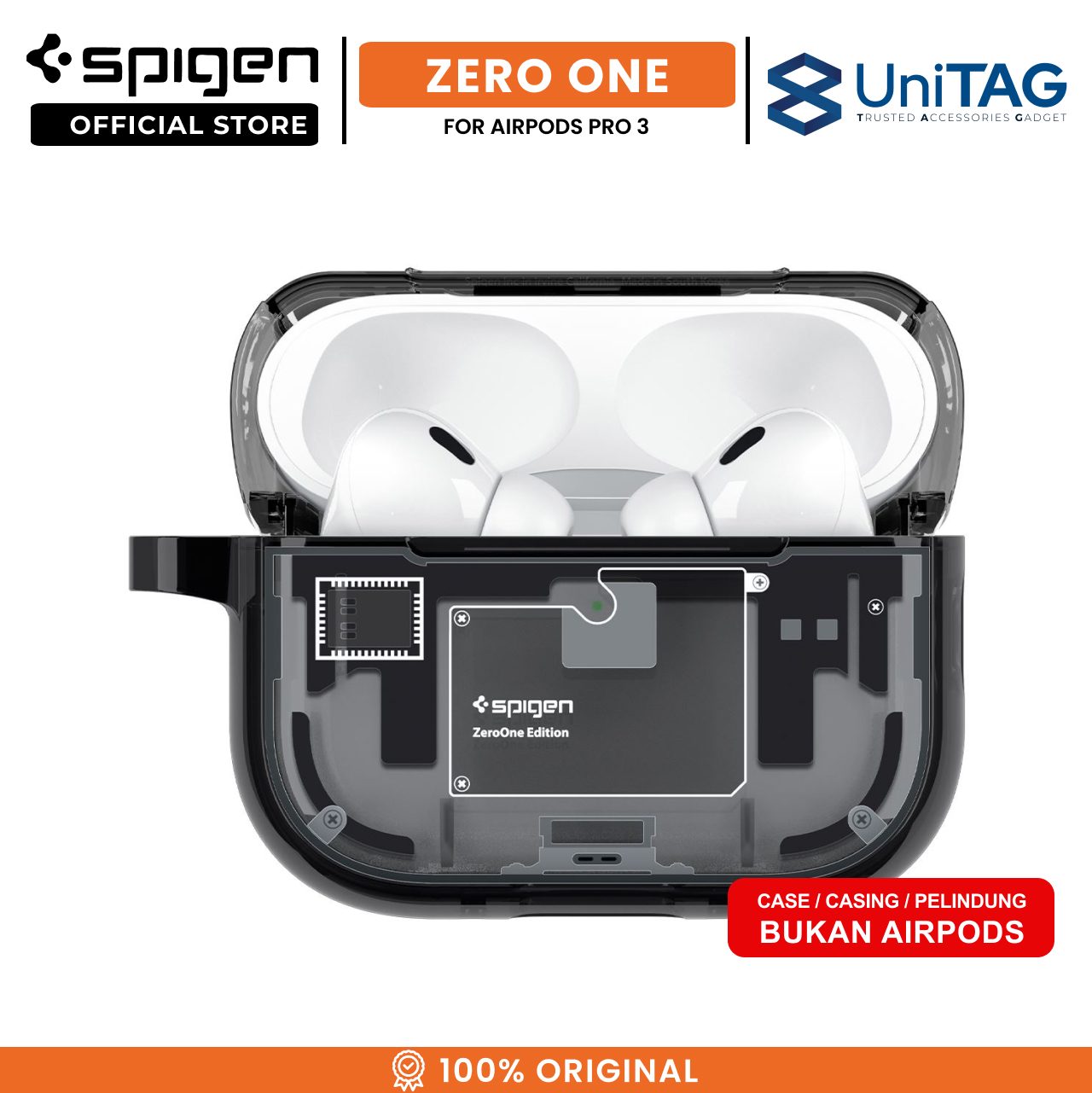 Spigen AirPods Pro 3 Case Ultra Hybrid Magfit Zero One - Black ACS09823