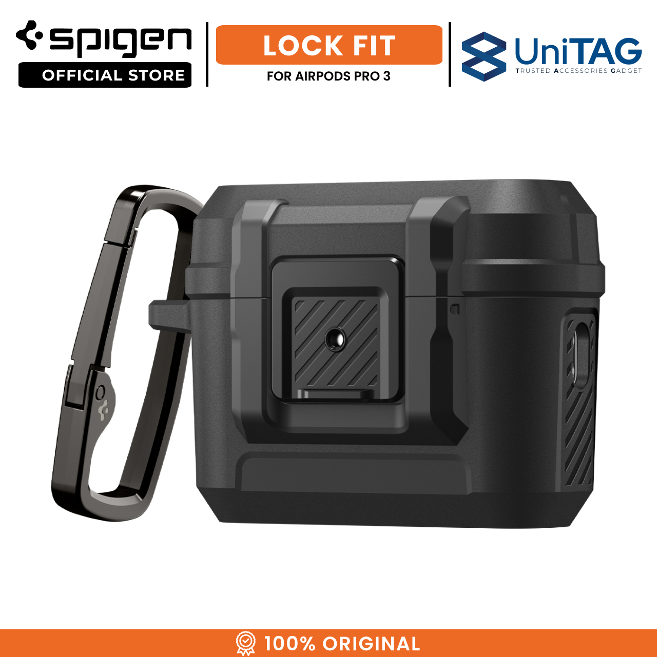 Spigen AirPods Pro 3 Case Lock Fit - Matte Black ACS09825
