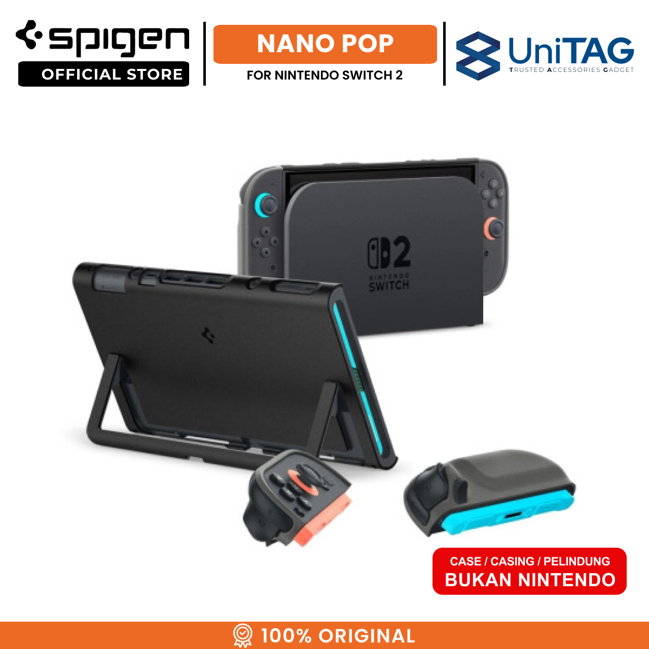 Spigen Nintendo Switch 2 Case Nano Pop V2 - Black Sesame ACS10206