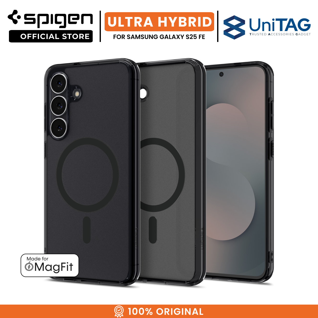 Spigen Samsung Galaxy S25 FE Case Ultra Hybrid MagFit - Frost Black ACS10028