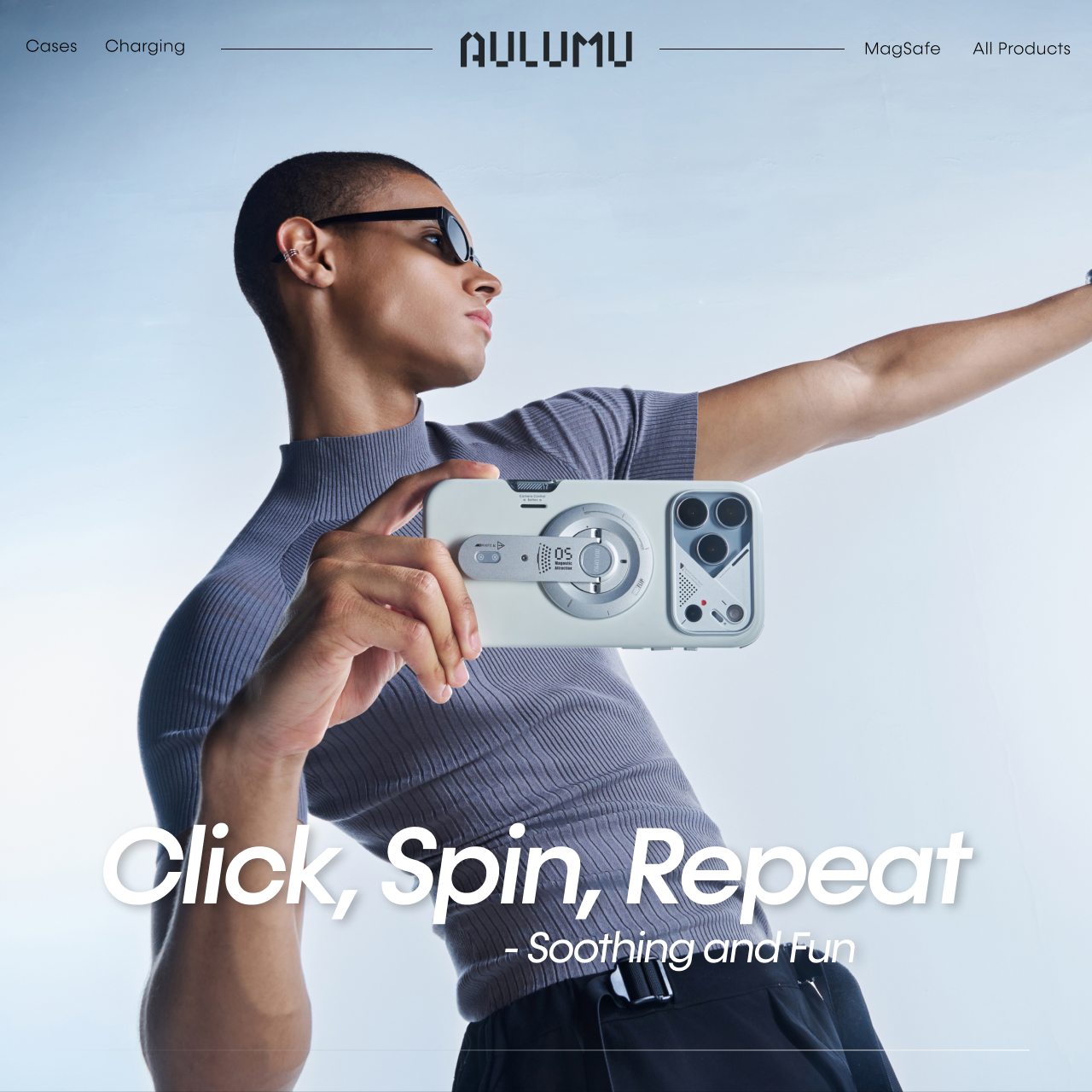 Aulumu Phone Kickstand G05 Air 5-in-1 Multifunctional Magnetic Phone Mount - Black UA-G05-Air-BK