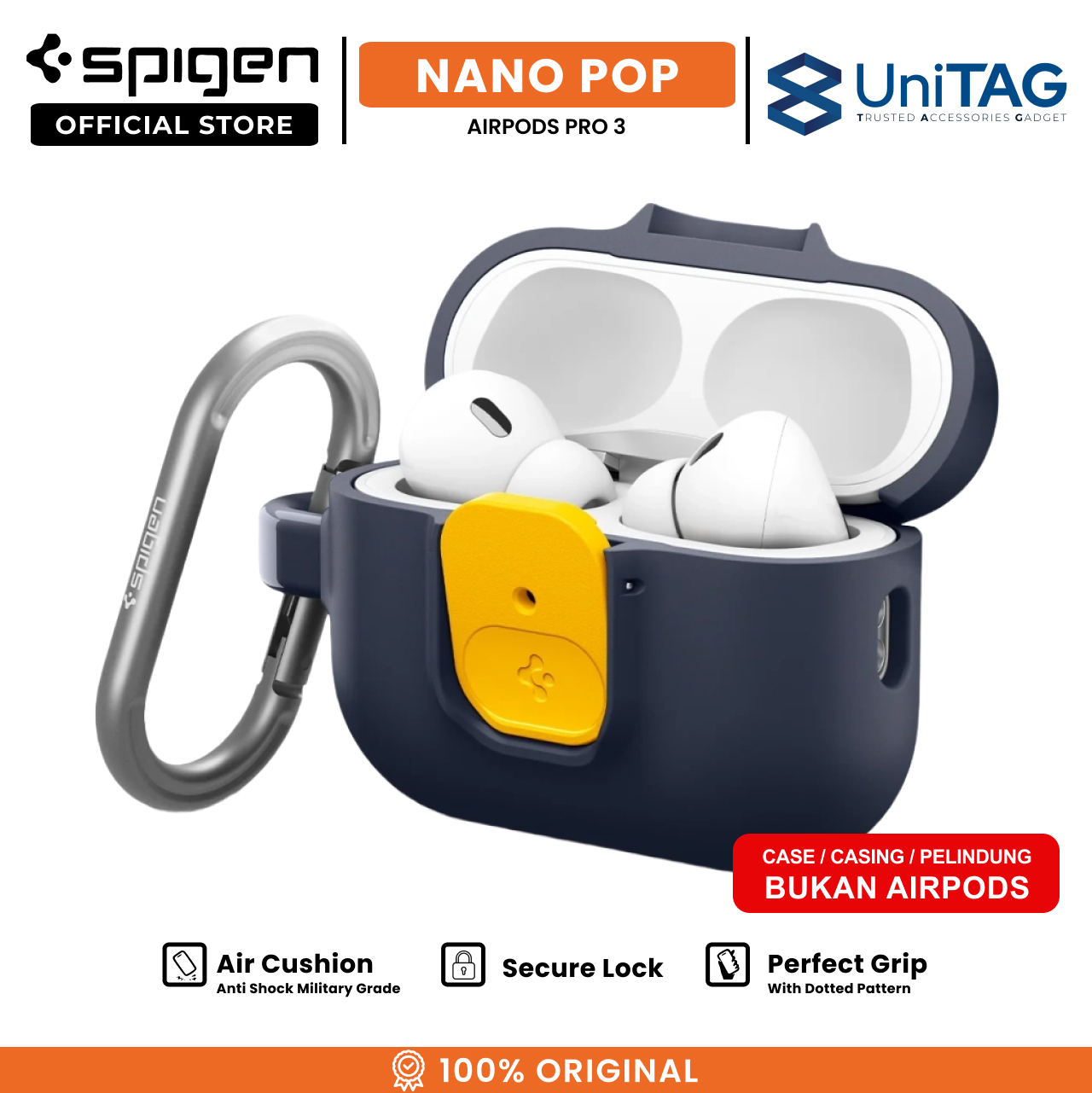 Spigen AirPods Pro 3 Case Nano Pop - Blueberry Navy ACS09829