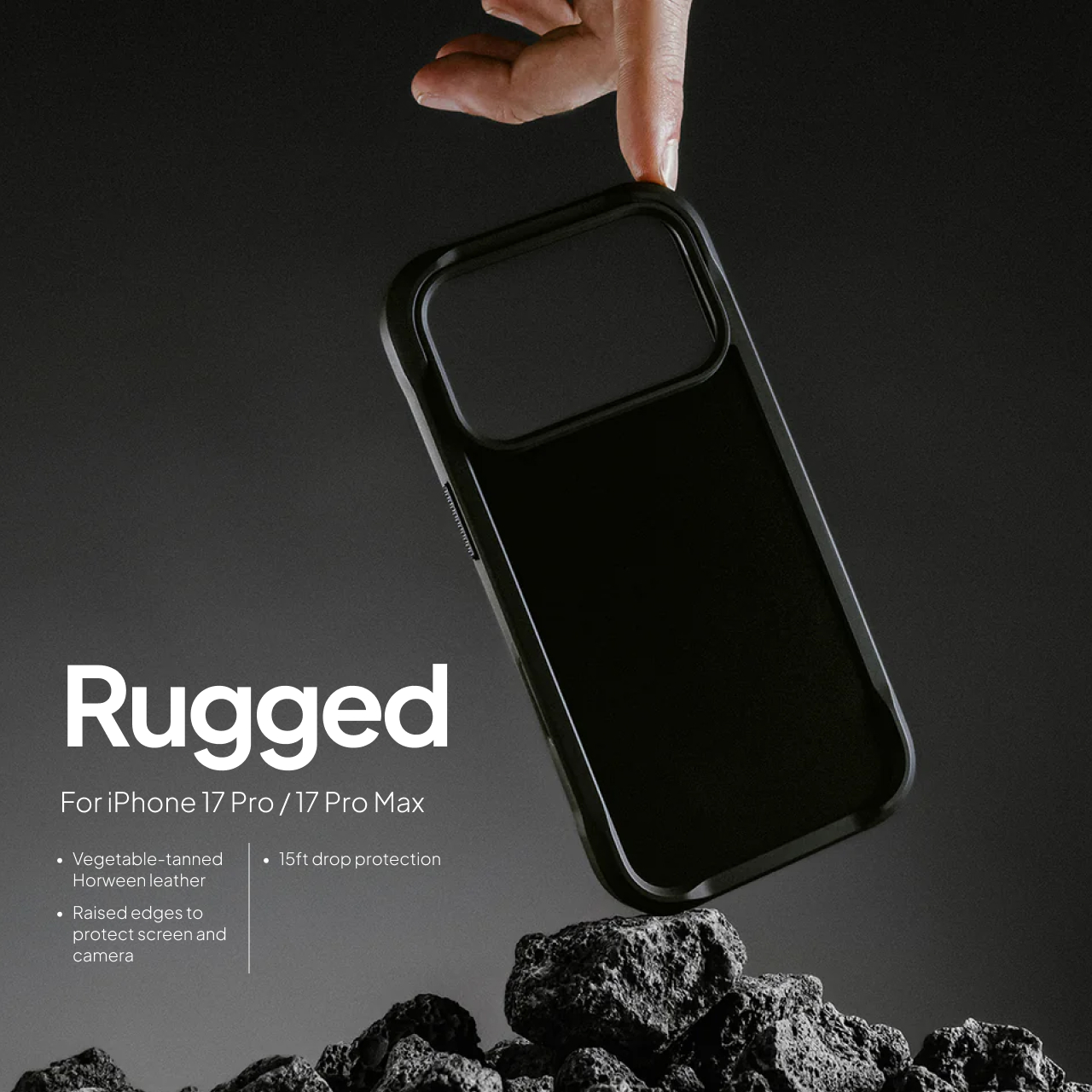 Nomad iPhone 17 Pro Case Magsafe Rugged Case - Black NM014063858