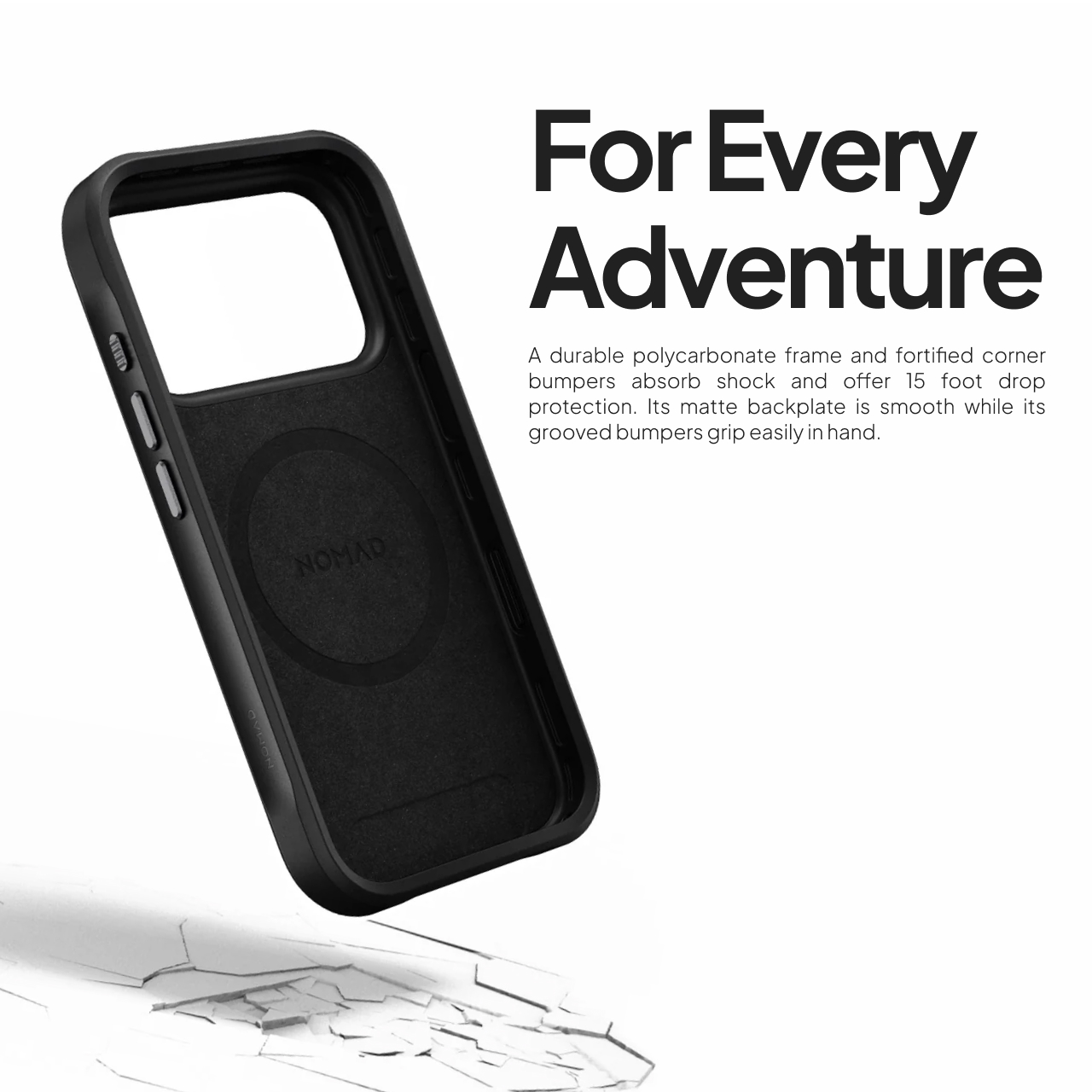 Nomad iPhone 17 Pro Case Magsafe Rugged Case - Black NM014063858