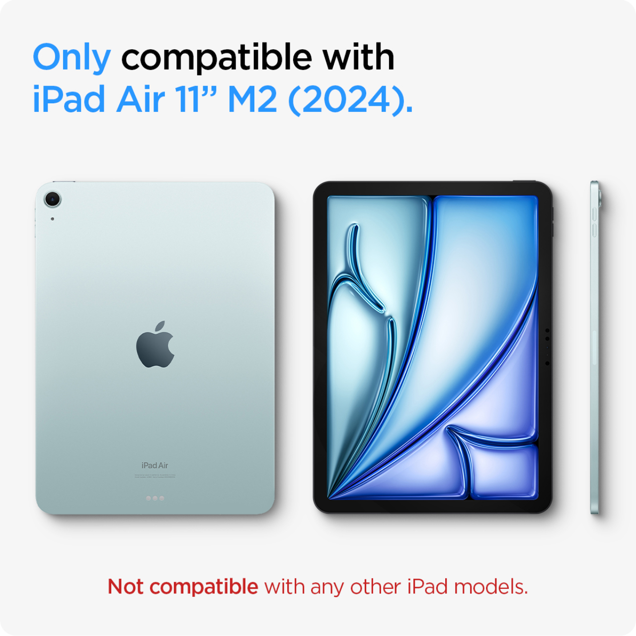 Spigen iPad Air 11" (2025 / 2024) Tempered Glass with Tray 1 Pack Glas.tR EZ Fit - Transparency AGL07798
