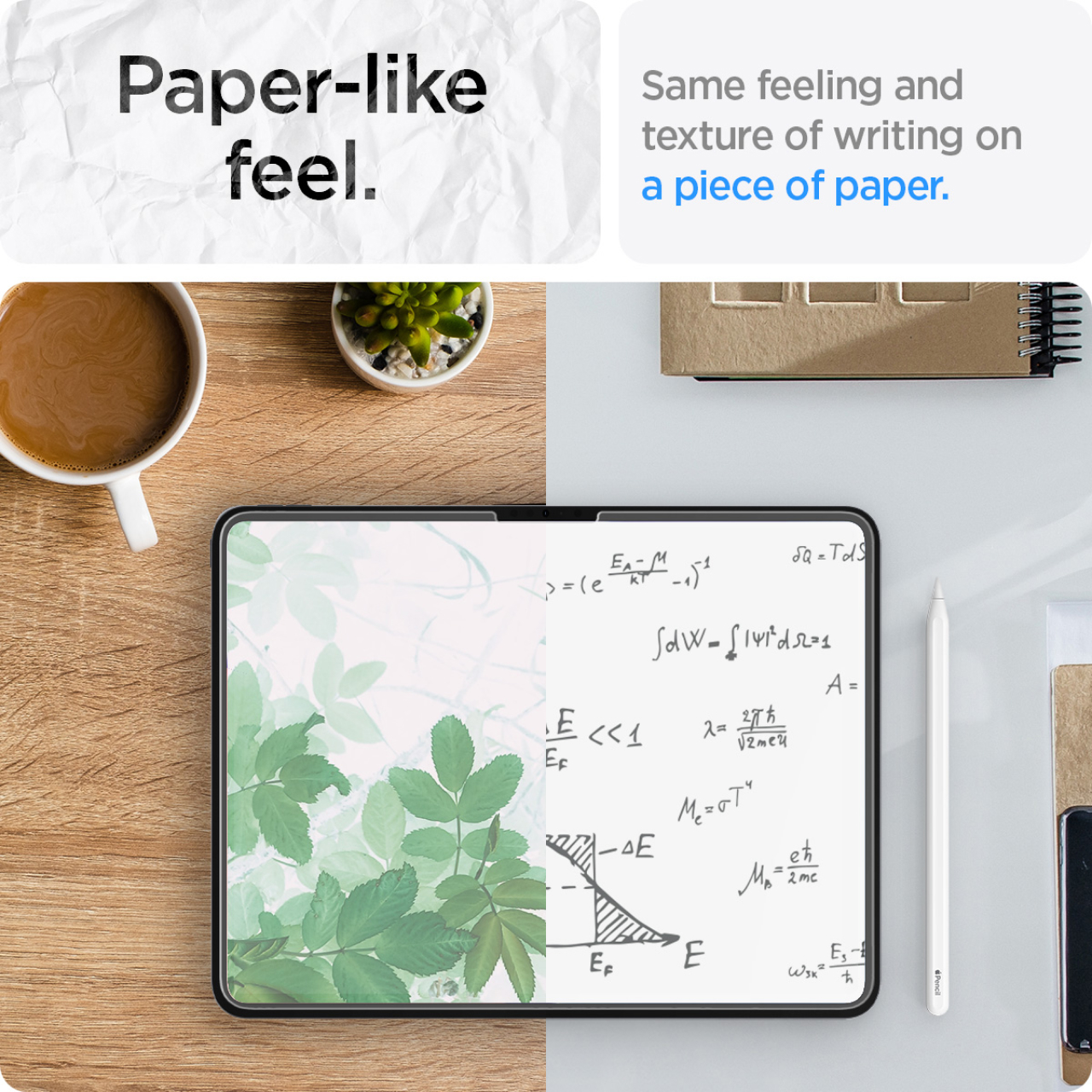Spigen iPad Pro 11" (2024) Screen Protector with Tray 1 Pack Paper Touch EZ Fit - Transparency AGL07789-1