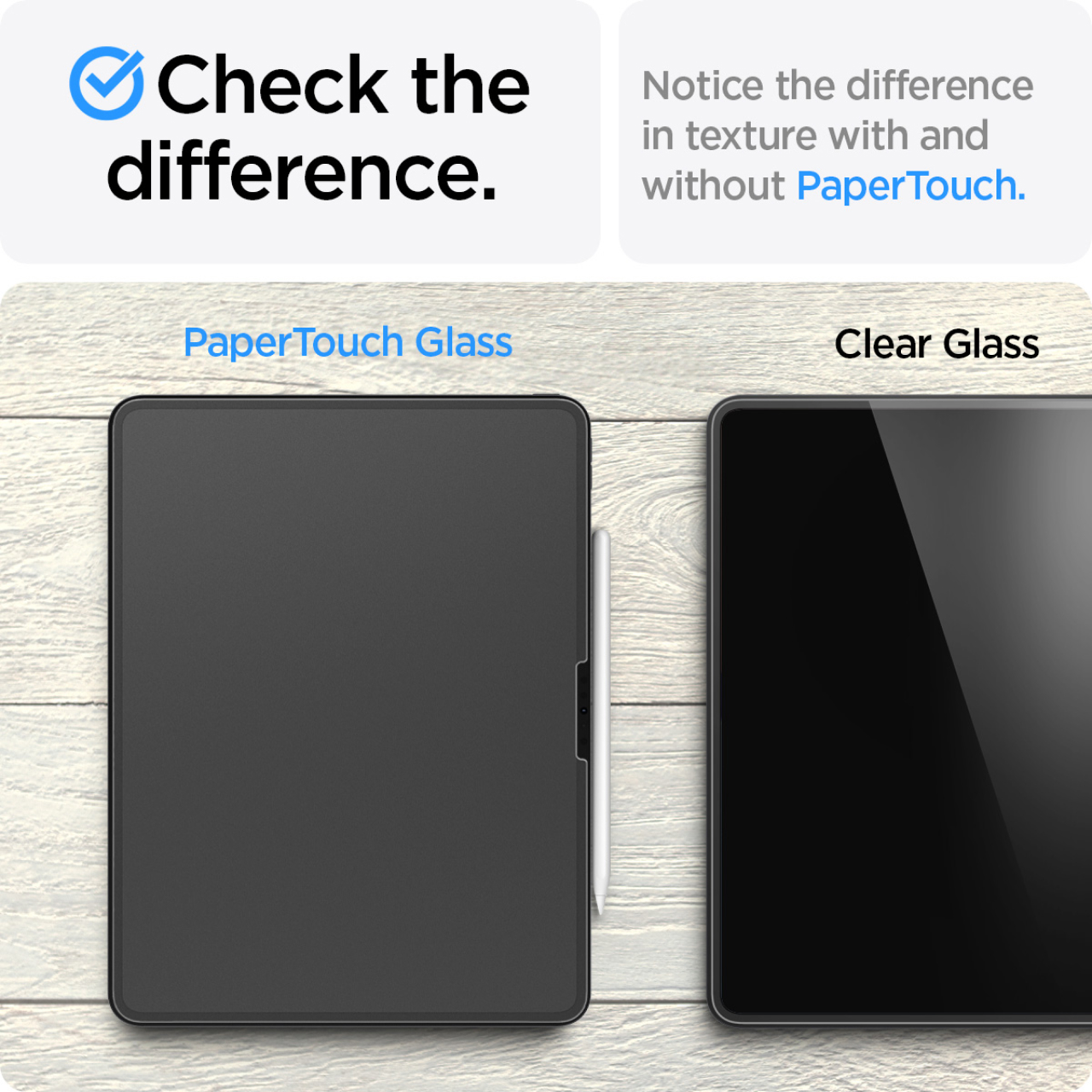 Spigen iPad Pro 11" (2024) Screen Protector with Tray 1 Pack Paper Touch EZ Fit - Transparency AGL07789-1