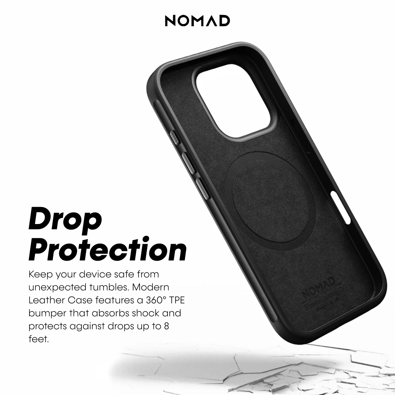 Case iPhone 16 Pro Max Plus Nomad Modern Leather MagSafe Cover Casing