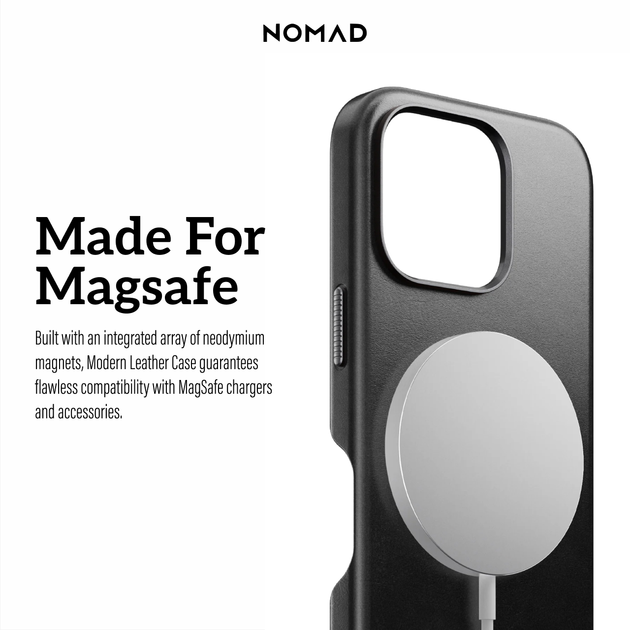 Nomad iPhone 16 Pro Case Magsafe Traditional Leather Case - Brown NM01392385
