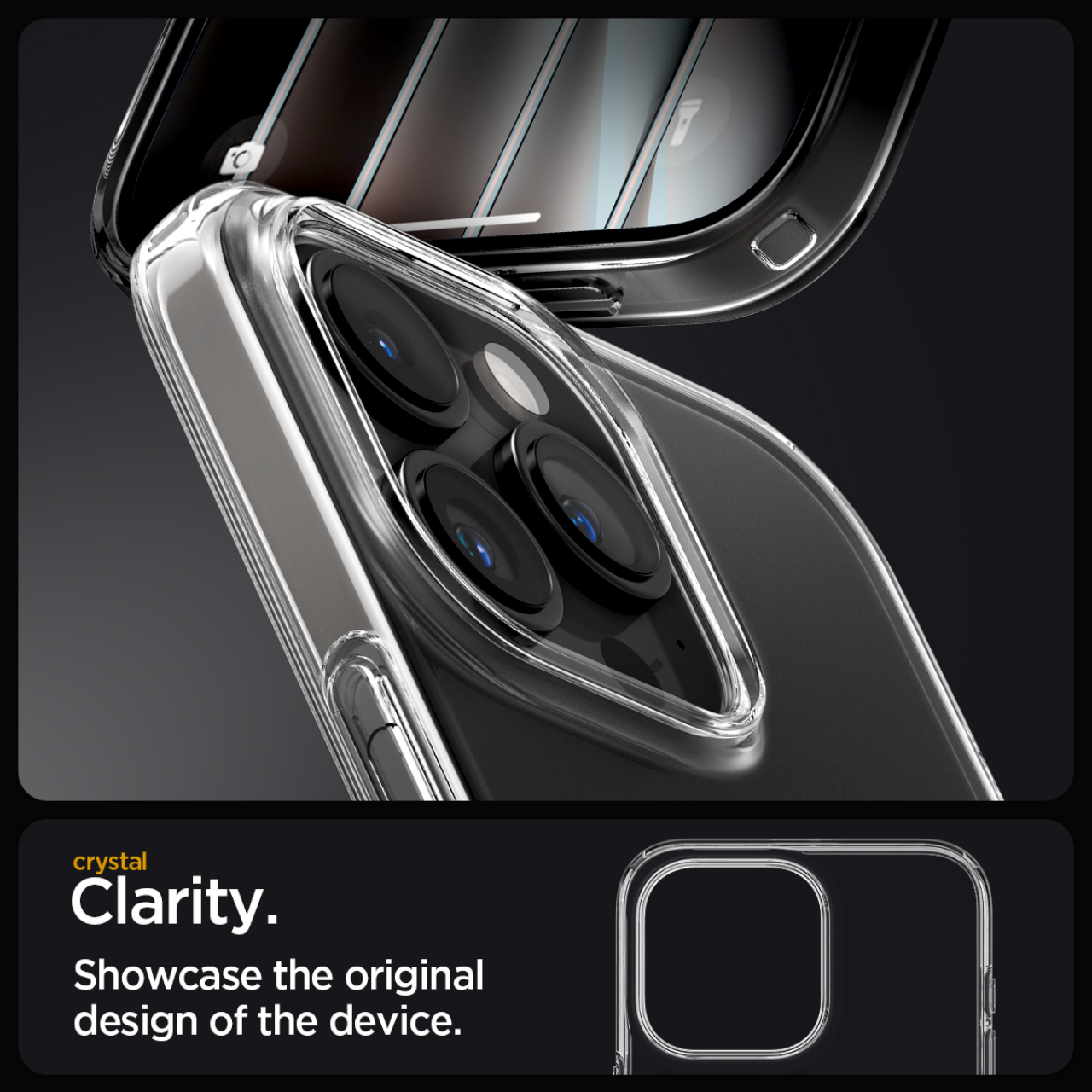 Spigen iPhone 16 Pro Max Case Liquid Crystal - Crystal Clear ACS07984