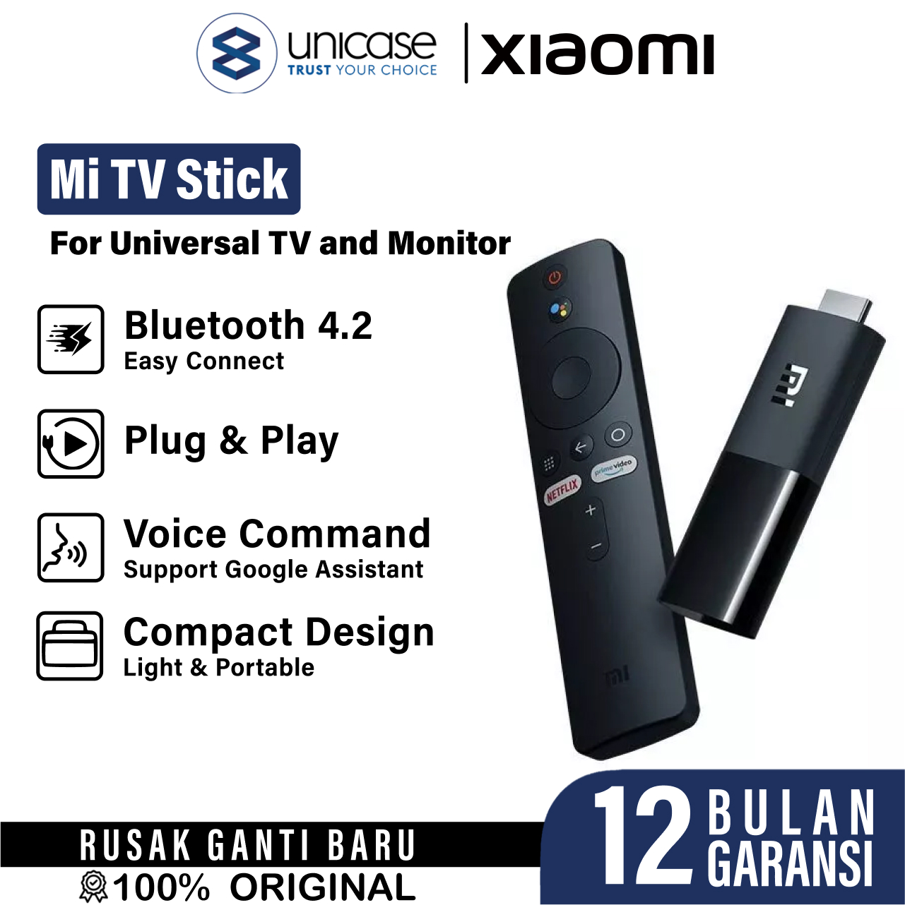 Xiaomi Mi TV Stick ( Garansi TAM 12 Bulan ) AMI-PFJ4098EU