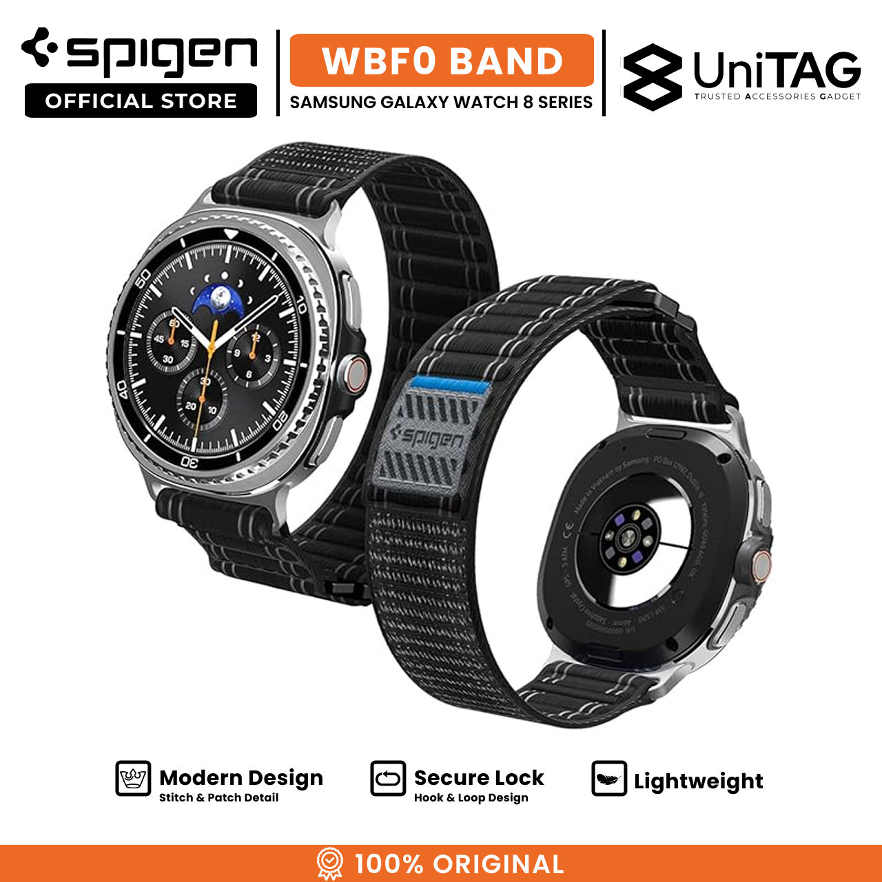 Spigen Galaxy Watch Ultra (47mm) Strap Band WBF0 - Black AMP10146