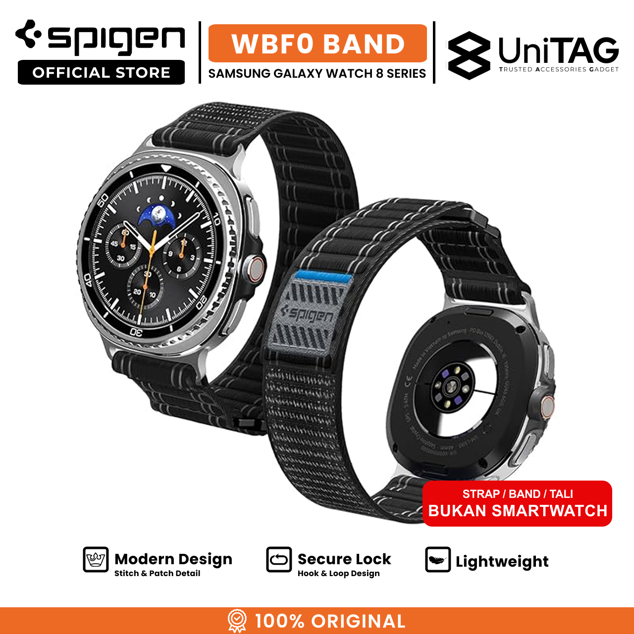 Spigen Galaxy Watch Ultra (47mm) Strap Band WBF0 - Black AMP10146