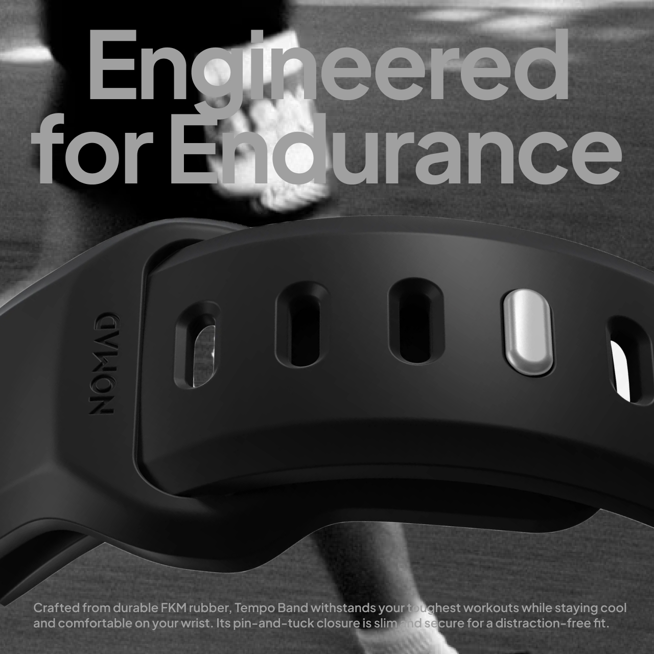 Nomad Apple Watch 49mm (Series 3 / 2 / 1) Tempo Band - Black NM011482858