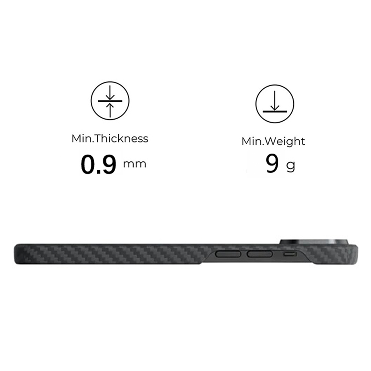 Case iPhone 14 Pro Max Plus Octagoods Carbon Aramid MagSafe Hardcase