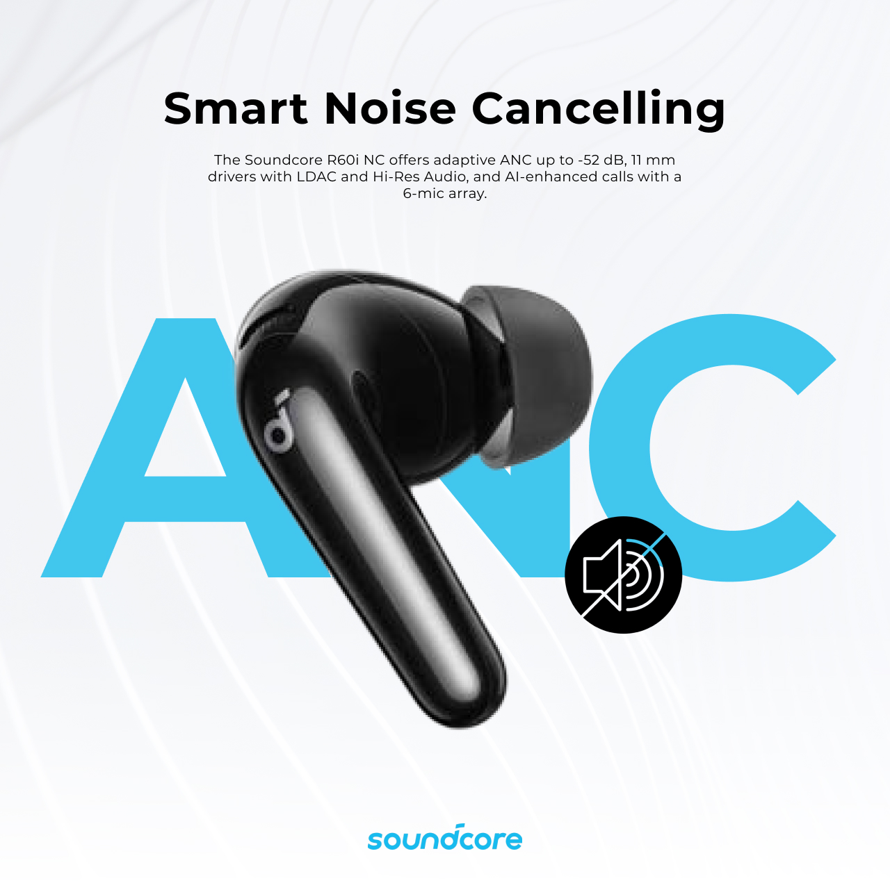 Anker TWS Soundcore R60i NC - Black D1202H11