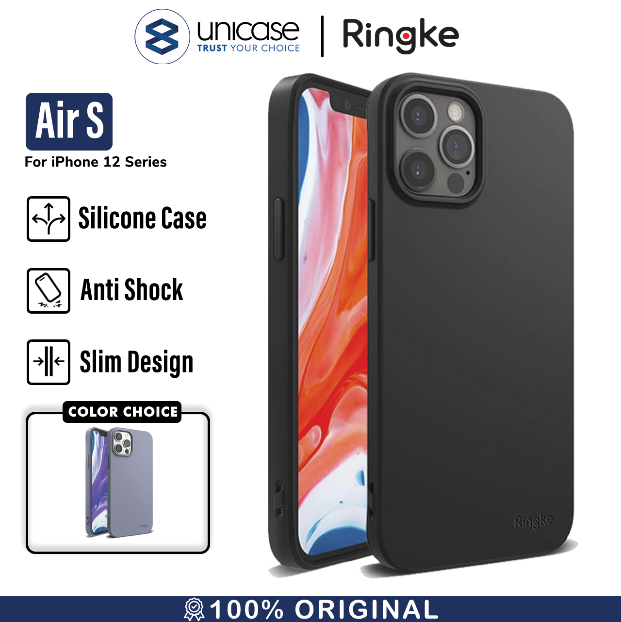Ringke iPhone 12 Mini AIR S - Black ADAP0025