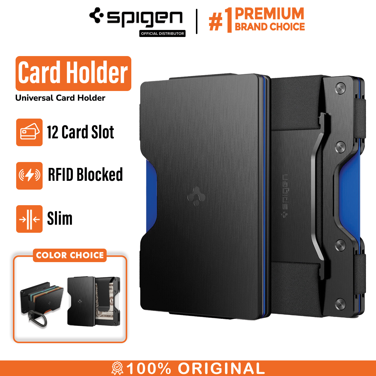 Card Holder Spigen Universal Card Holder Wallet S Hardcase Dompet Saku