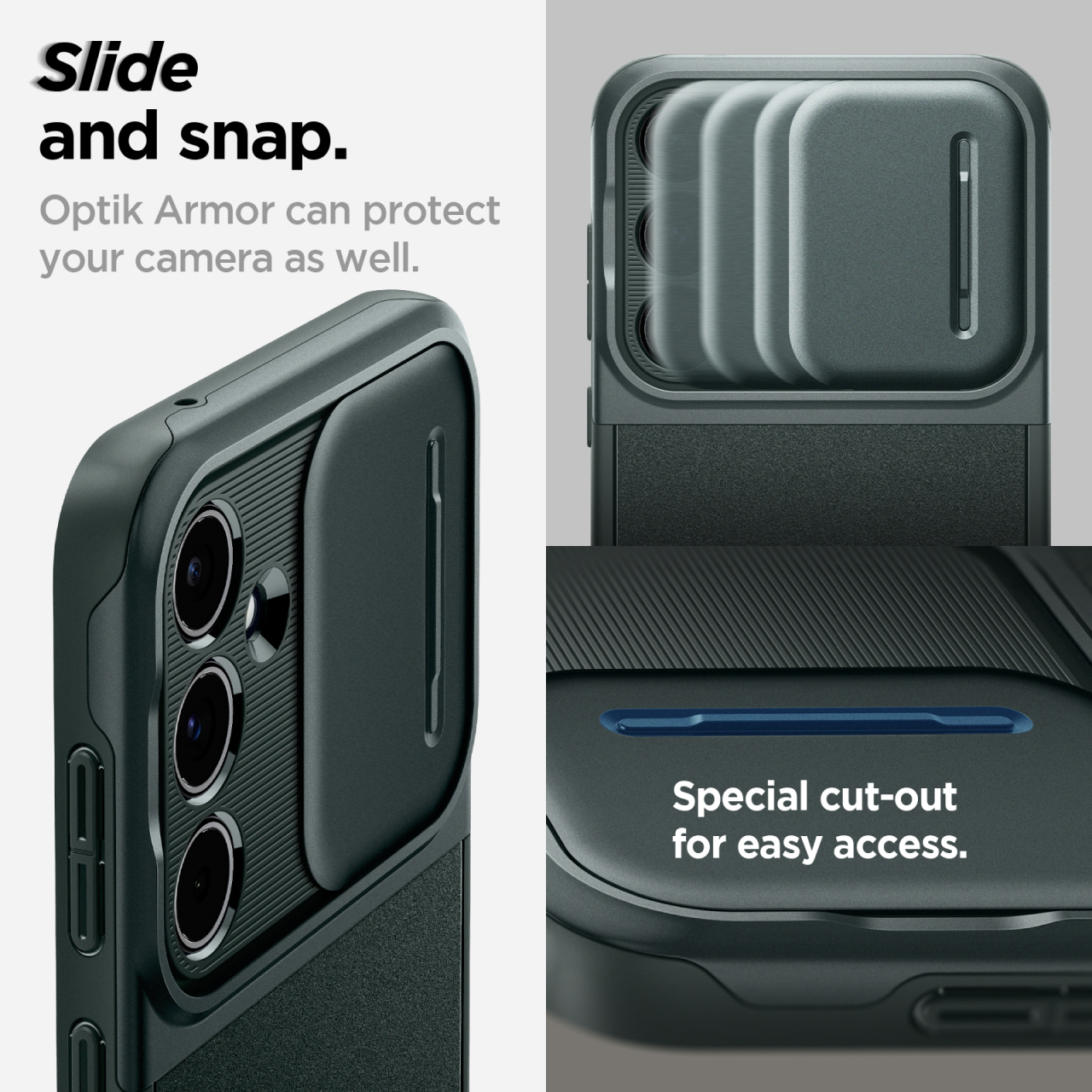 Spigen Galaxy A55 5G Case Optik Armor - Black ACS07535-1