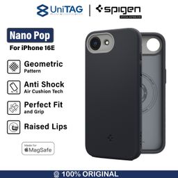 Case iPhone 16e 2025 Pro Max Plus Spigen Nano Pop MagSafe Softcase Matte Anti Shock Crack Casing
