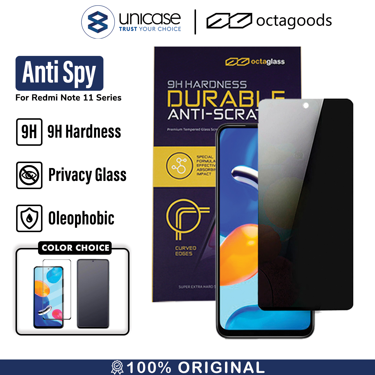 Tempered Glass Xiaomi Redmi Note 11/11S/Pro Plus 5G Octagoods Clear