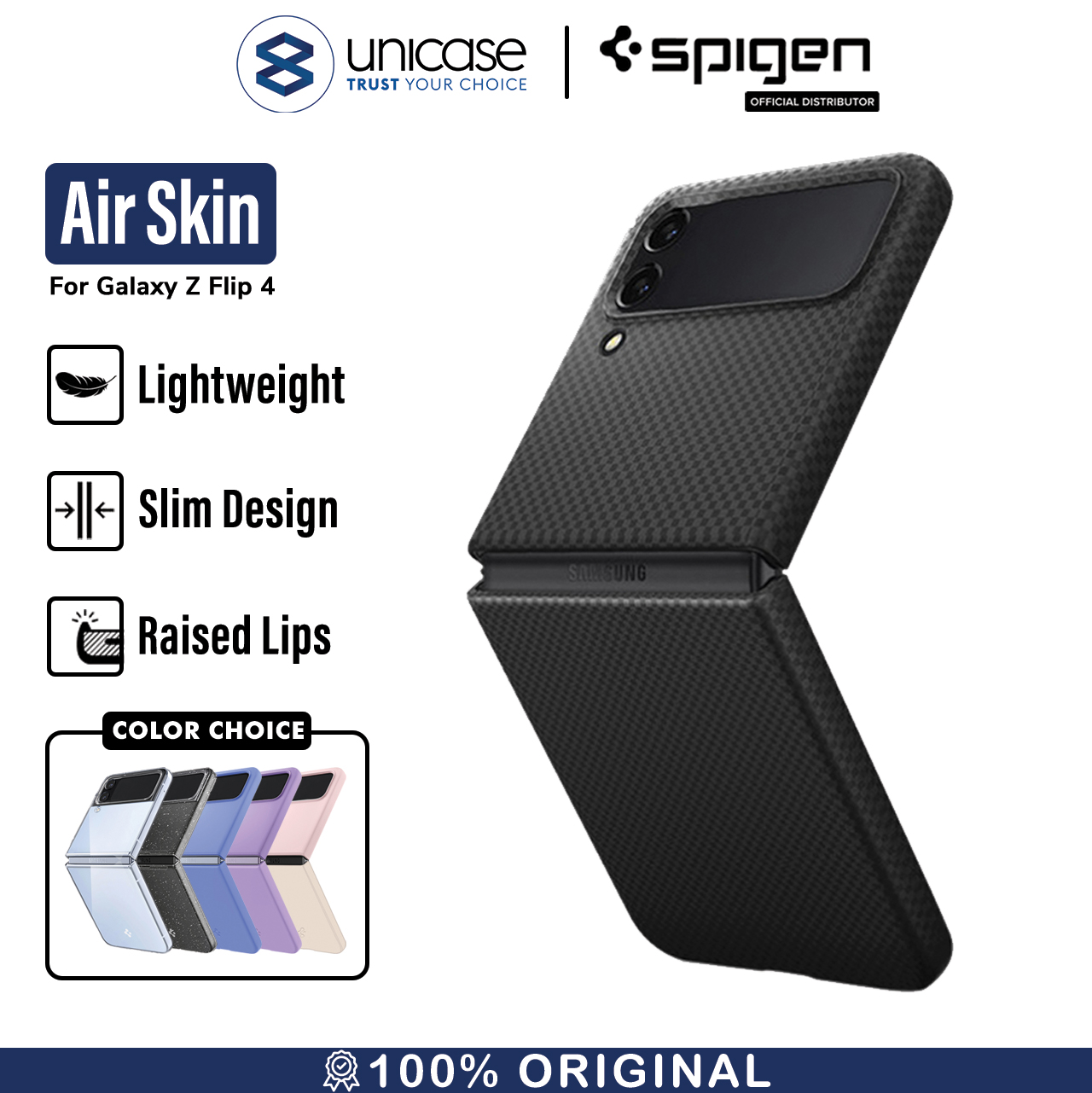 Case Samsung Galaxy Z Flip 4 Spigen Air Skin Hardcase Slim Thin Casing
