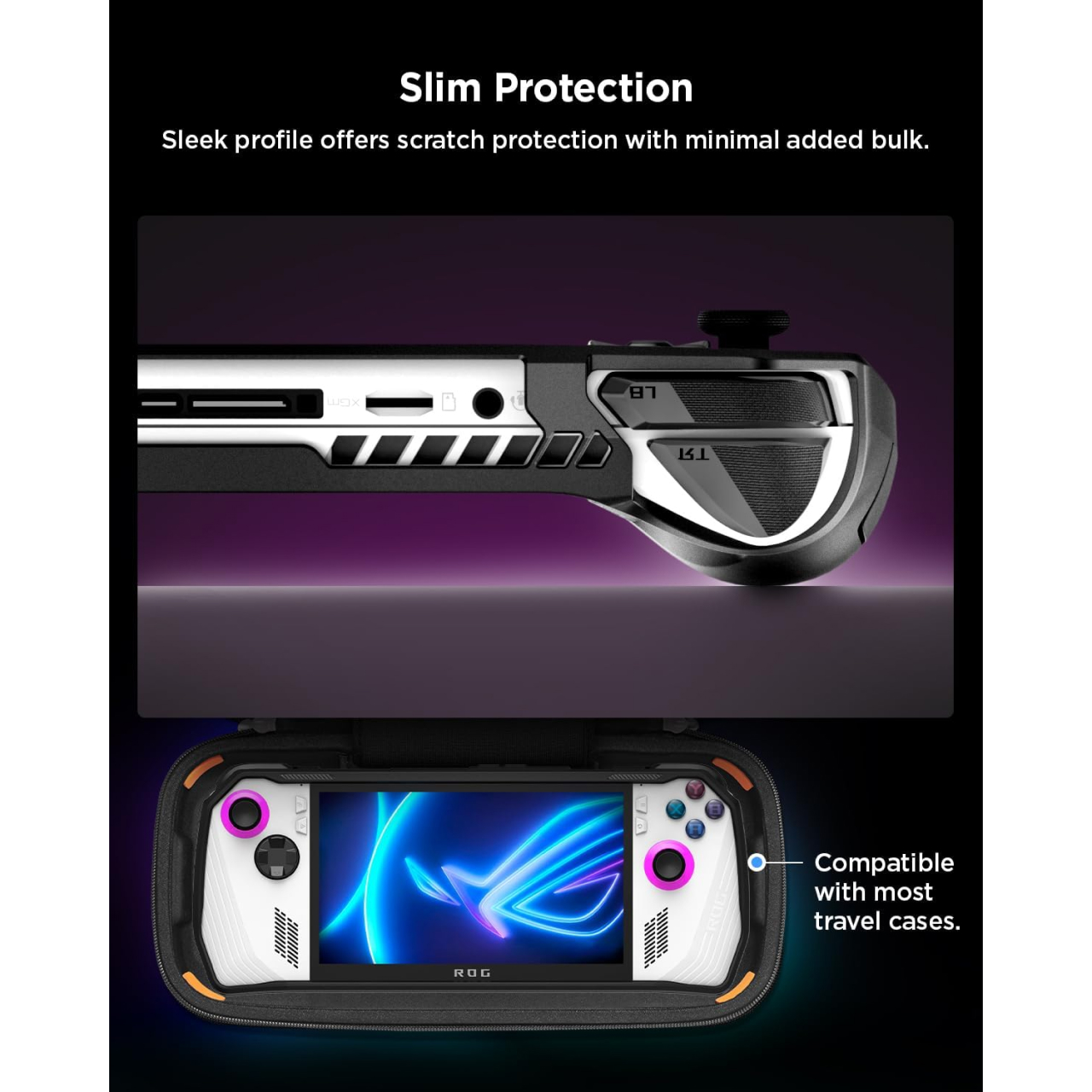 Spigen ASUS ROG Ally (2023) Case Rugged Armor - Black ACS06921-1