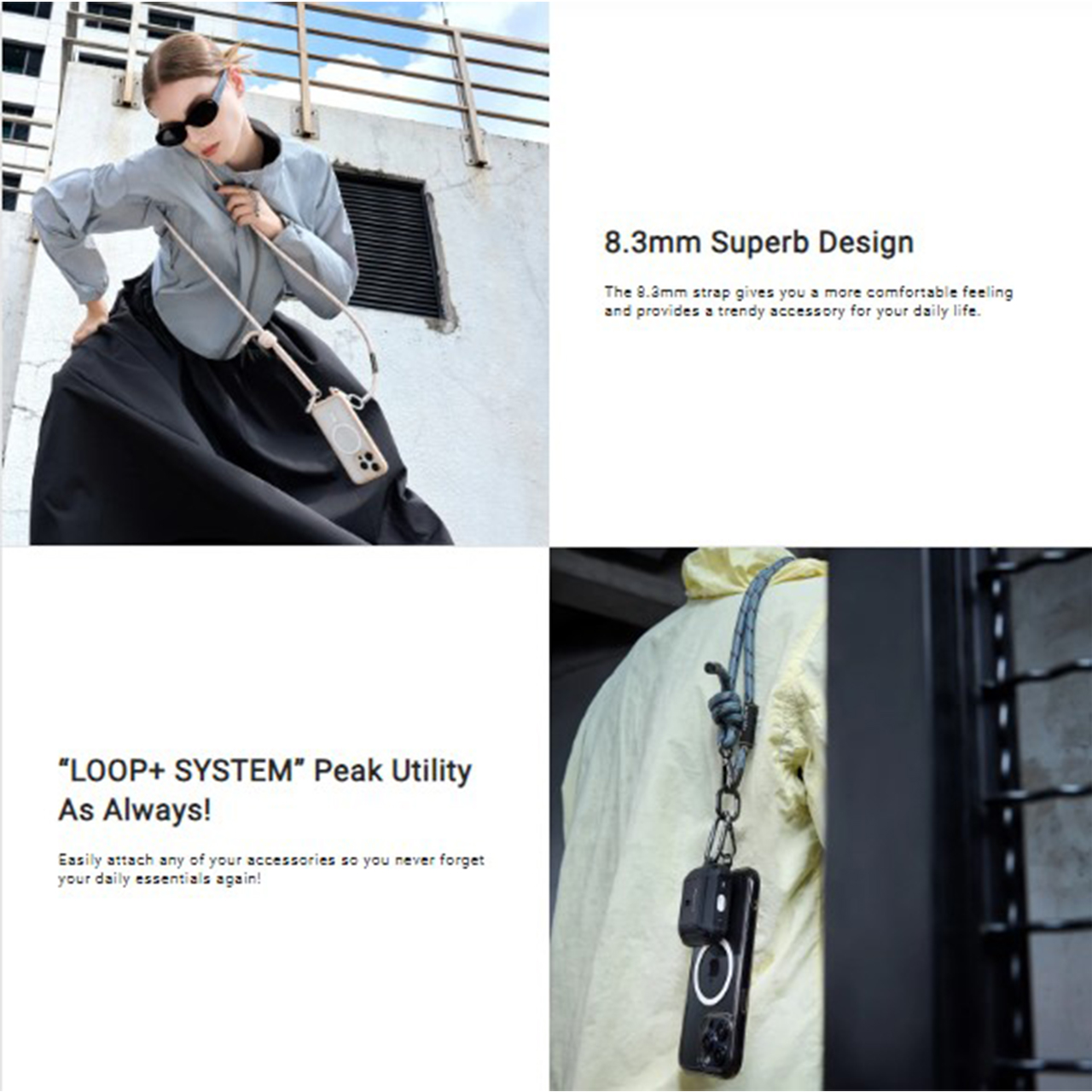 Strap Tali Gantungan Handphone MagEasy Body Lanyard HP Universal Card