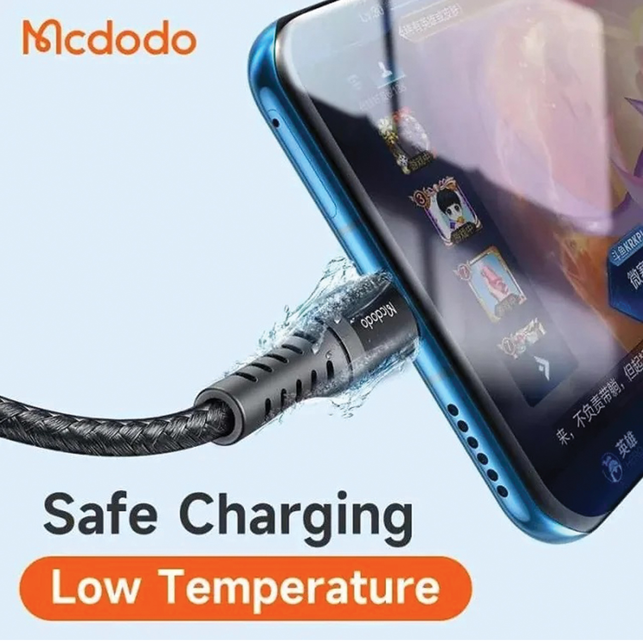 Cable Data Lightning/USB A/Type C MCDODO Braided Fast Charging Kabel