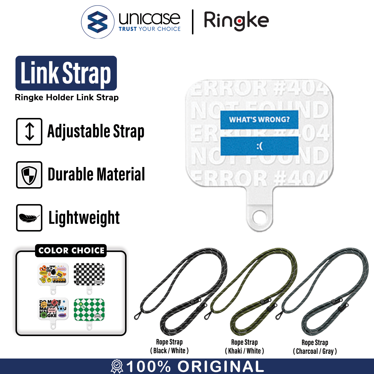 Tali Gantungan HP Ringke Holder Link Strap Cross Body Phone Lanyard