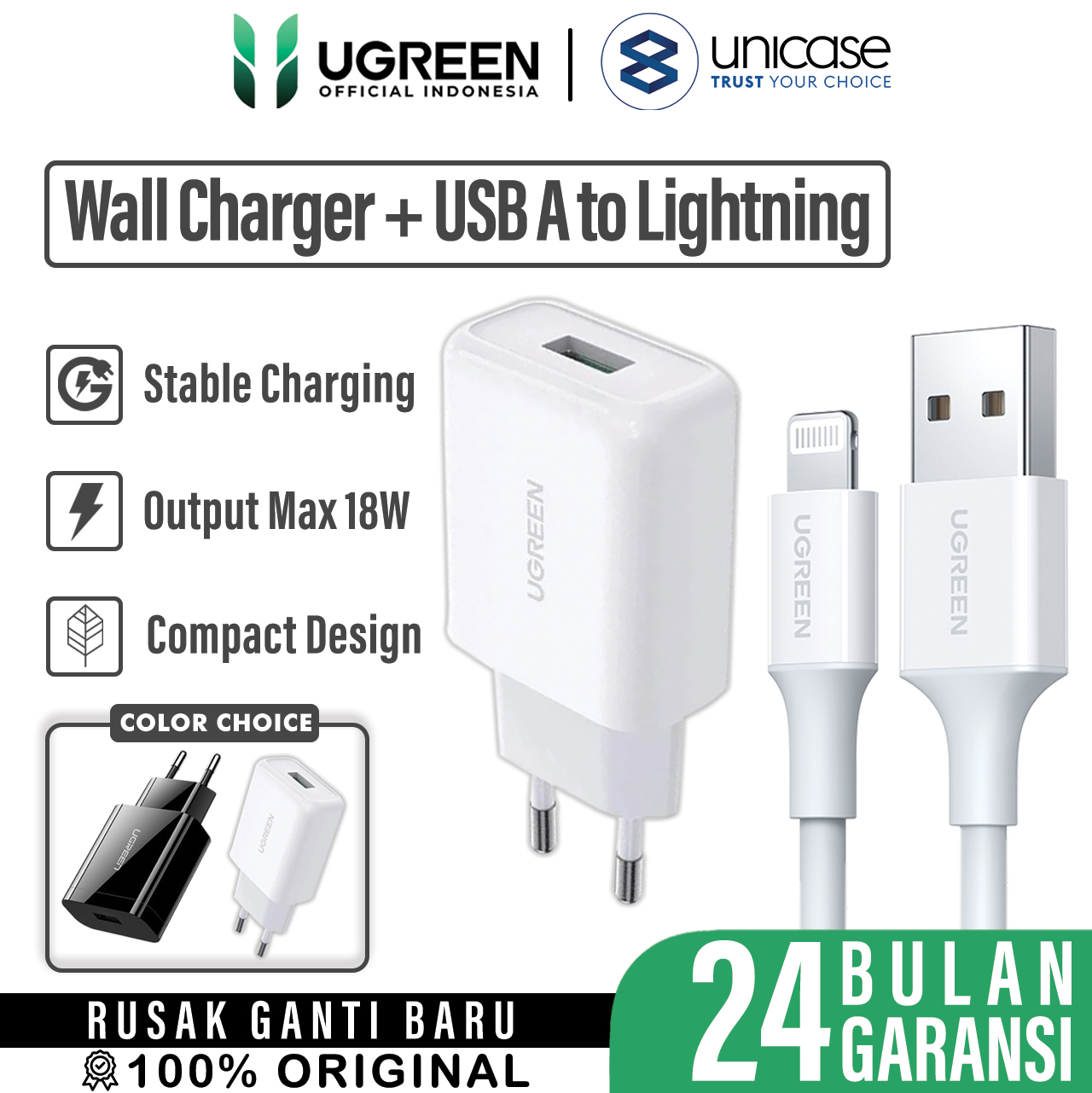 UGREEN CD122 10133 + Cable A to Lightning 1m US155