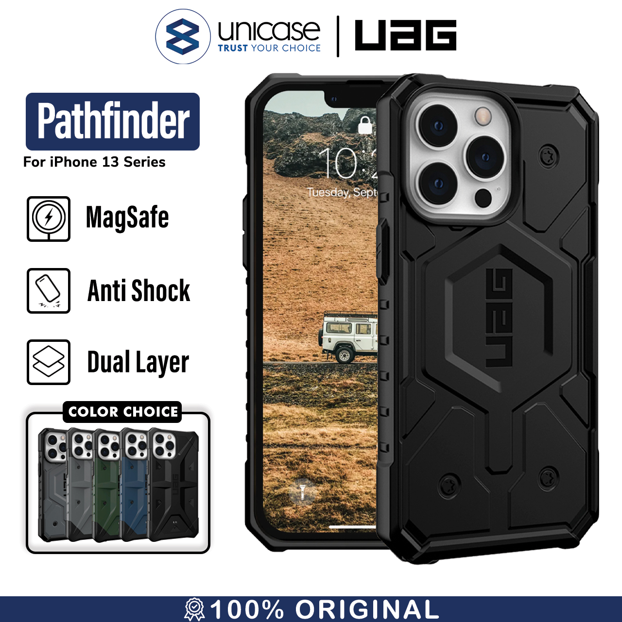 Case iPhone 13 Pro Max Mini UAG Pathfinder Hybrid Shockproof Casing