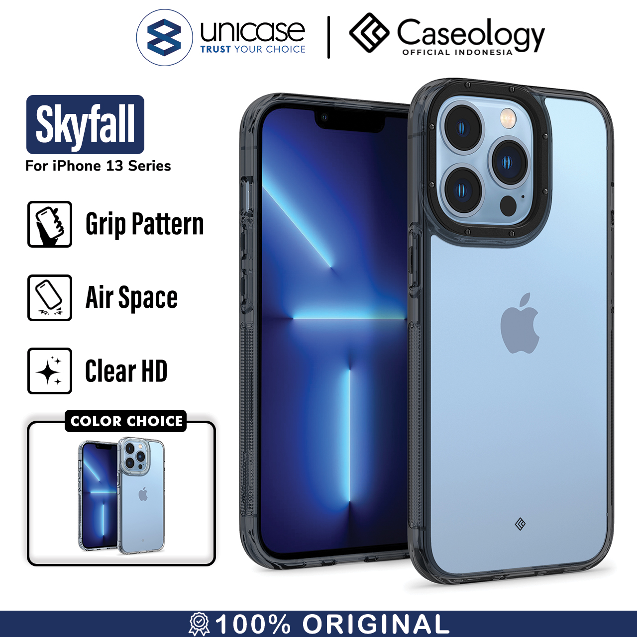 Case iPhone 13 Pro Max 13 Mini Caseology Skyfall Dual Hybrid Casing