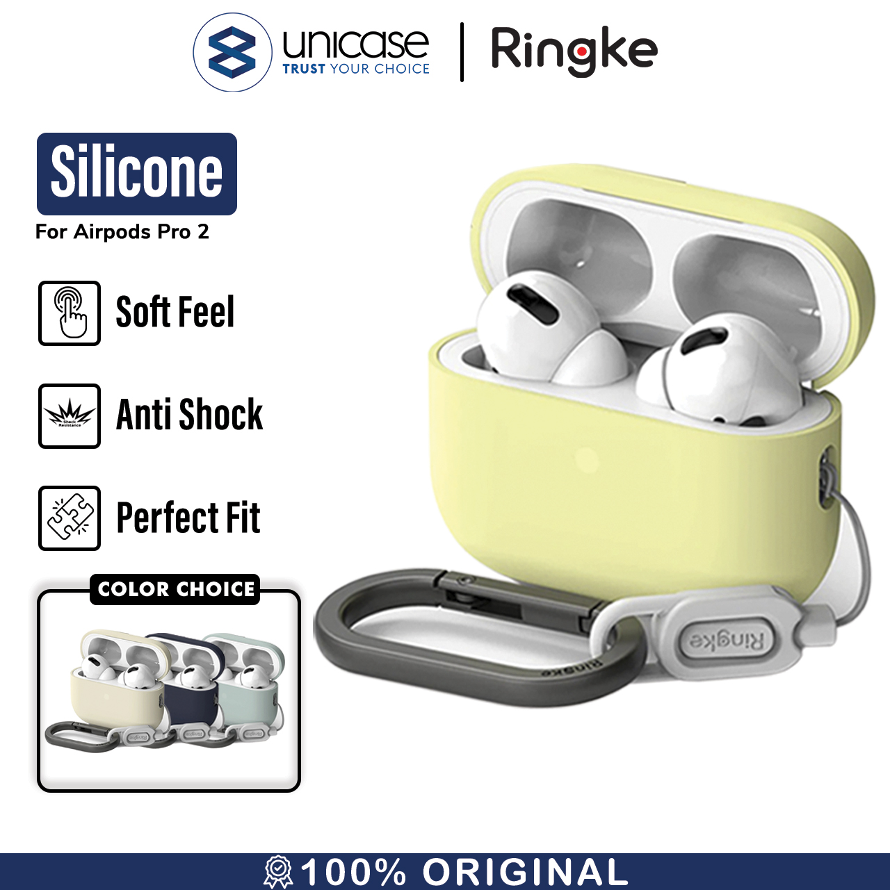 Case Airpods Pro 2 Ringke Silicone Slim Matte Protective Cover Casing